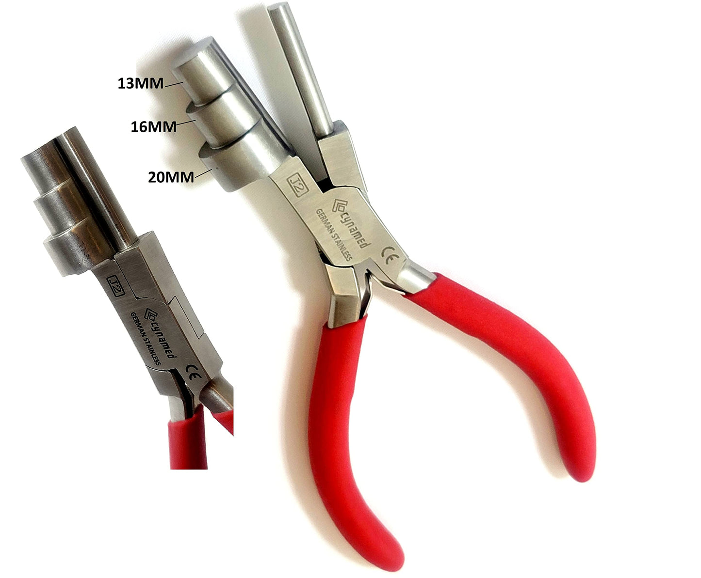 Heavy Duty Bail Making Pliers,6 IN 1 Wire Looping Forming Pliers, BIG SIZE LOOPING PLIERS 13,16 & 20MM,SMALL LOOPING PLIER, 5, 7,10MM Anti Slip comfort grip handle