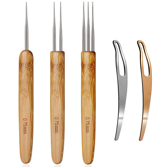 Dreadlock Crochet Hook for Hair, Loc Needle for Dreads, Dreadlocks Crochet Needle, Interlocking Tool for locs, Braid Craft(0.75mm)