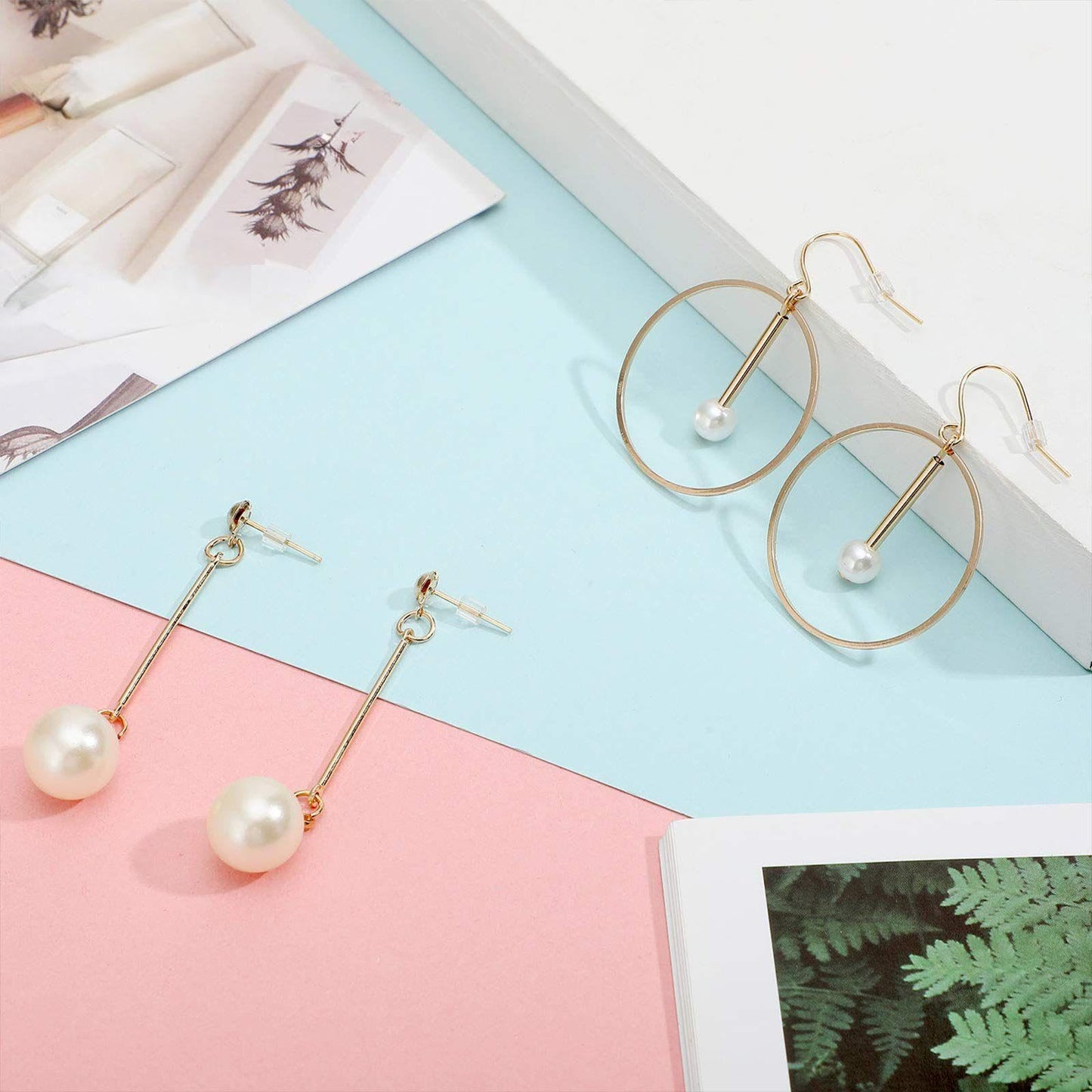 Outus 500 Pcs Earring Backs for Studs Soft Earring Stoppers Backings Clear Safety Back Pads Replacement for Hoops Fish Hook Jewelry Accessories