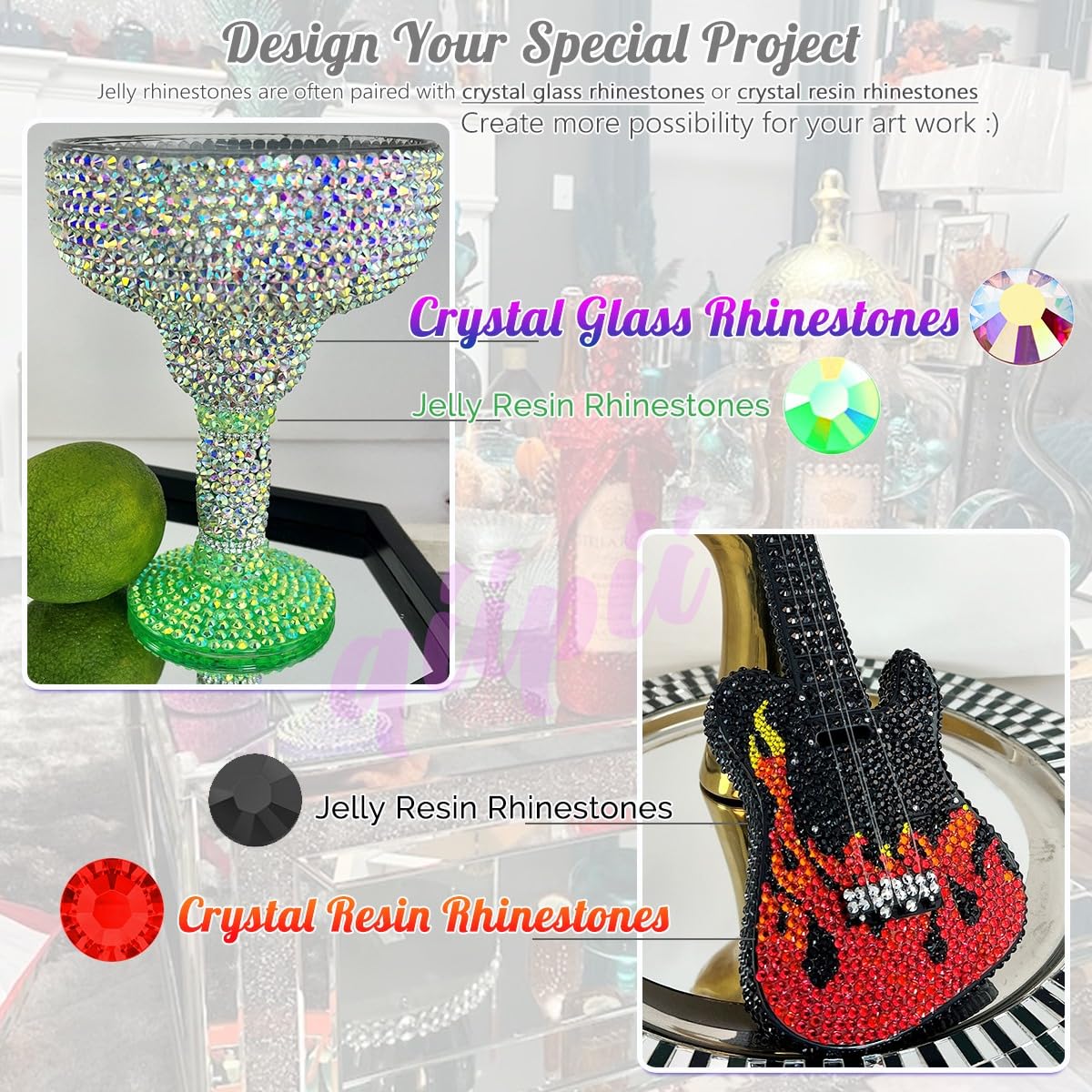 qiipii Dark Purple AB Resin Rhinestones for Crafting Deep Purple Flatback Jelly Stones 2mm 3mm 4mm 5mm 6mm Gems Diamonds Charms for Face Eyes Makeup Tumblers Bottles DIY Crafts Clothes Shoes Phones