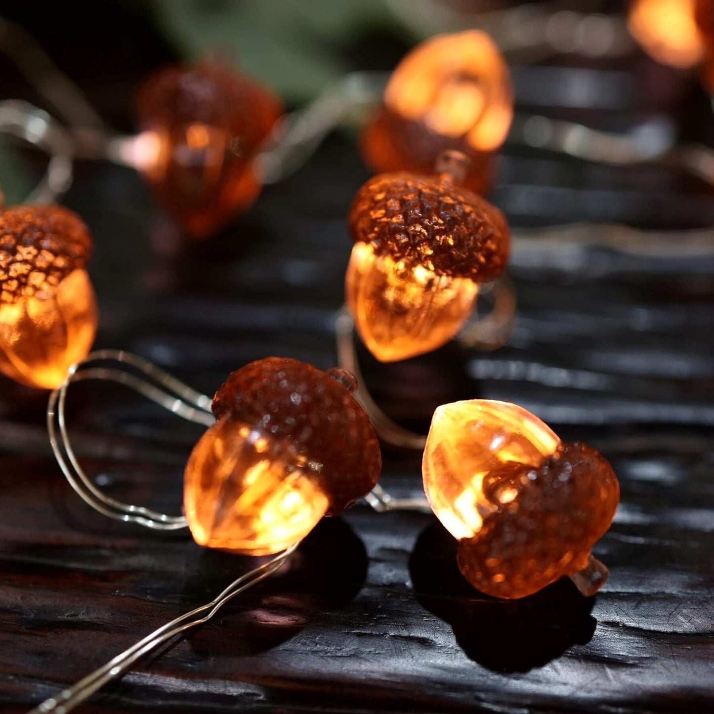 Decorative Fairy Acorn String Lights Thanksgiving Decoration Autumn Garland Cute Novelty Lights 30 LEDs 10 ft Battery Operated for Bedroom Wedding Birthday Harvest Decor