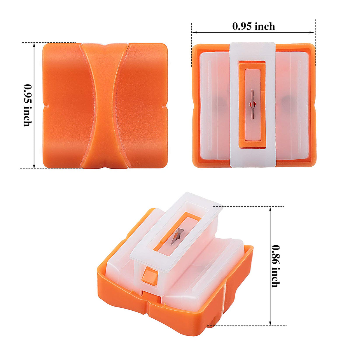Mudder 10 Pcs Paper Cutter Replacement Blades for A4,Orange