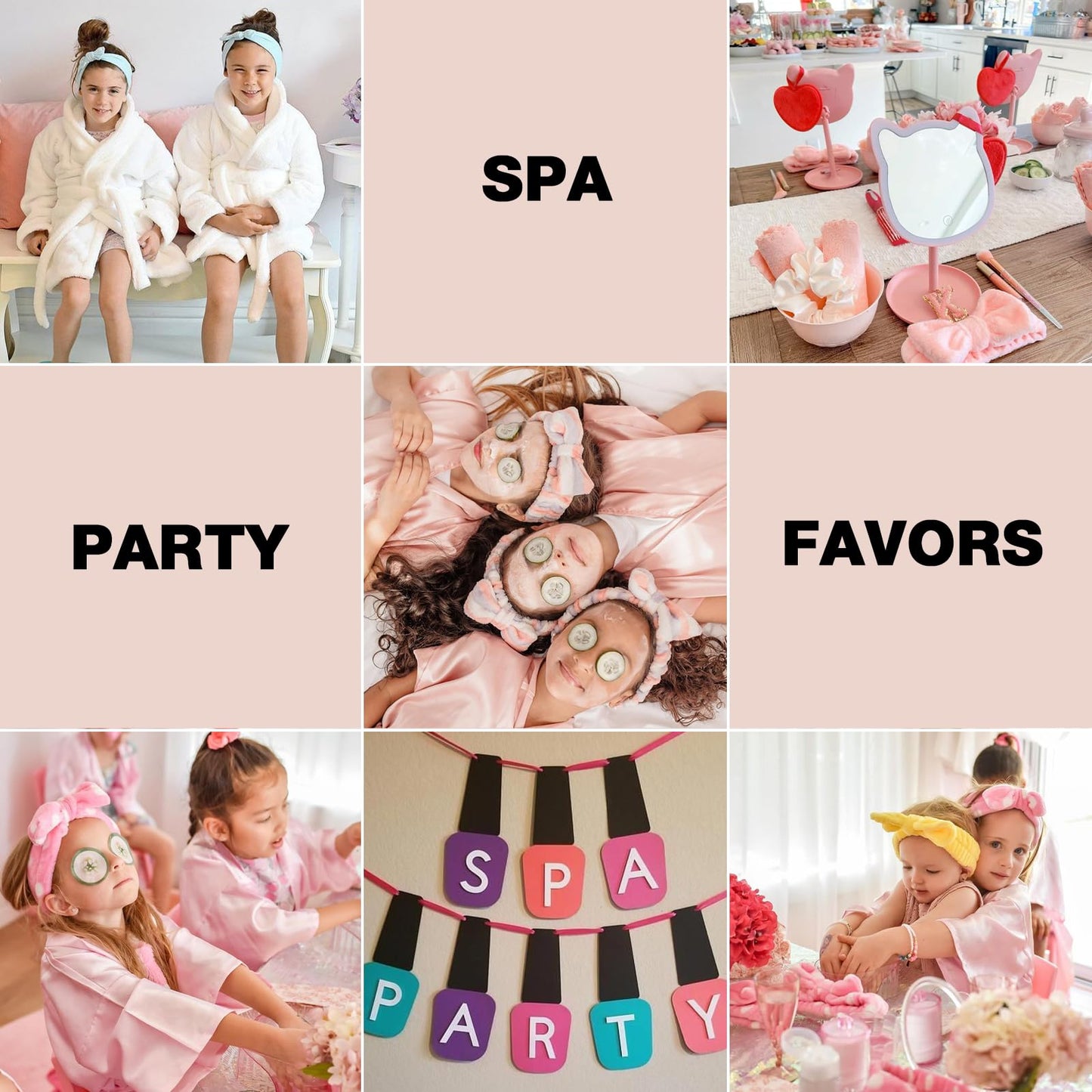 8pcs Spa Headband, Easter Basket Stuffers, Bulk Valentines Galentines Day Gifts, Stocking Stuffers for Teen Girls Women, Skincare Makeup Face Wash Headband, Goodie Bags Gift Baskets Party Favors