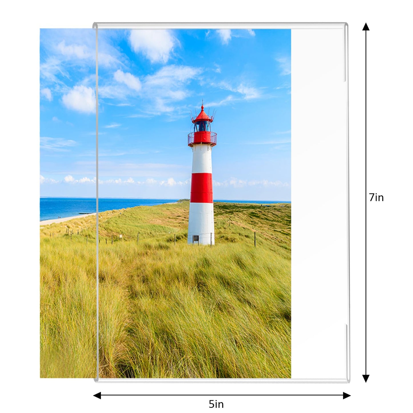 5x7 Acrylic Picture Frame,Set of 6,Clear Photo Frame Display 5x7 Pictures, Wall Mounted Clear Photo Frame Display Pictures for Home, School, Office