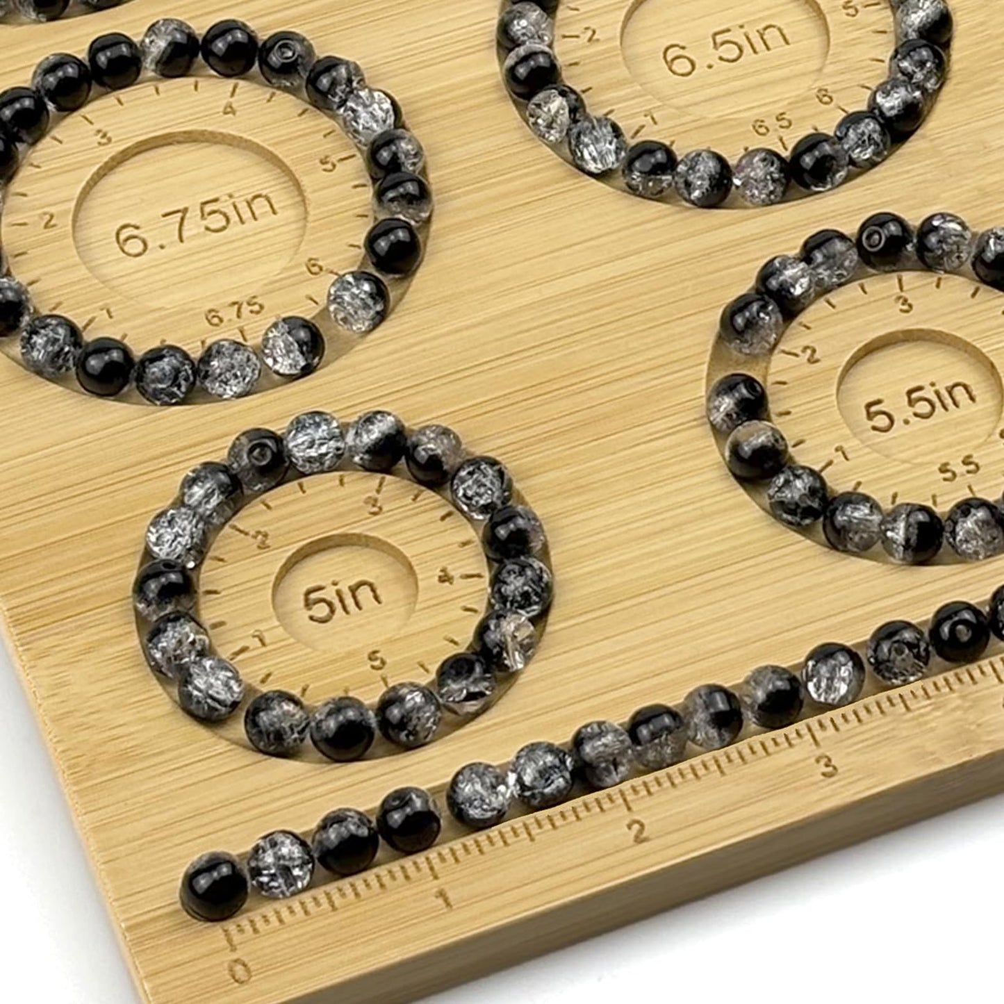 Bead Boards for Jewelry Making, Bamboo Beading Board for Jewelry Bracelet Making, Bracelet Bead Board, Bracelet Bead Board for Bracelet, Jewelry Making Supplies,Bracelet Tray 5"- 8"