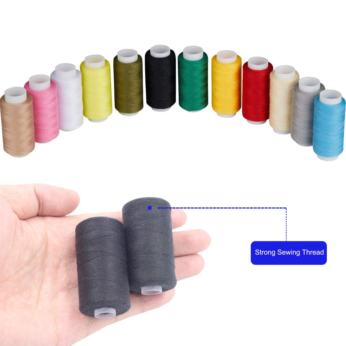 Premium Sewing Kit Set - Portable Sewing Supplies for Beginner Traveler and Emergency Clothing Fixes,DIY Crafts Accessories with Thread, Scissors, Needles, Tape Measure and Other Accessories