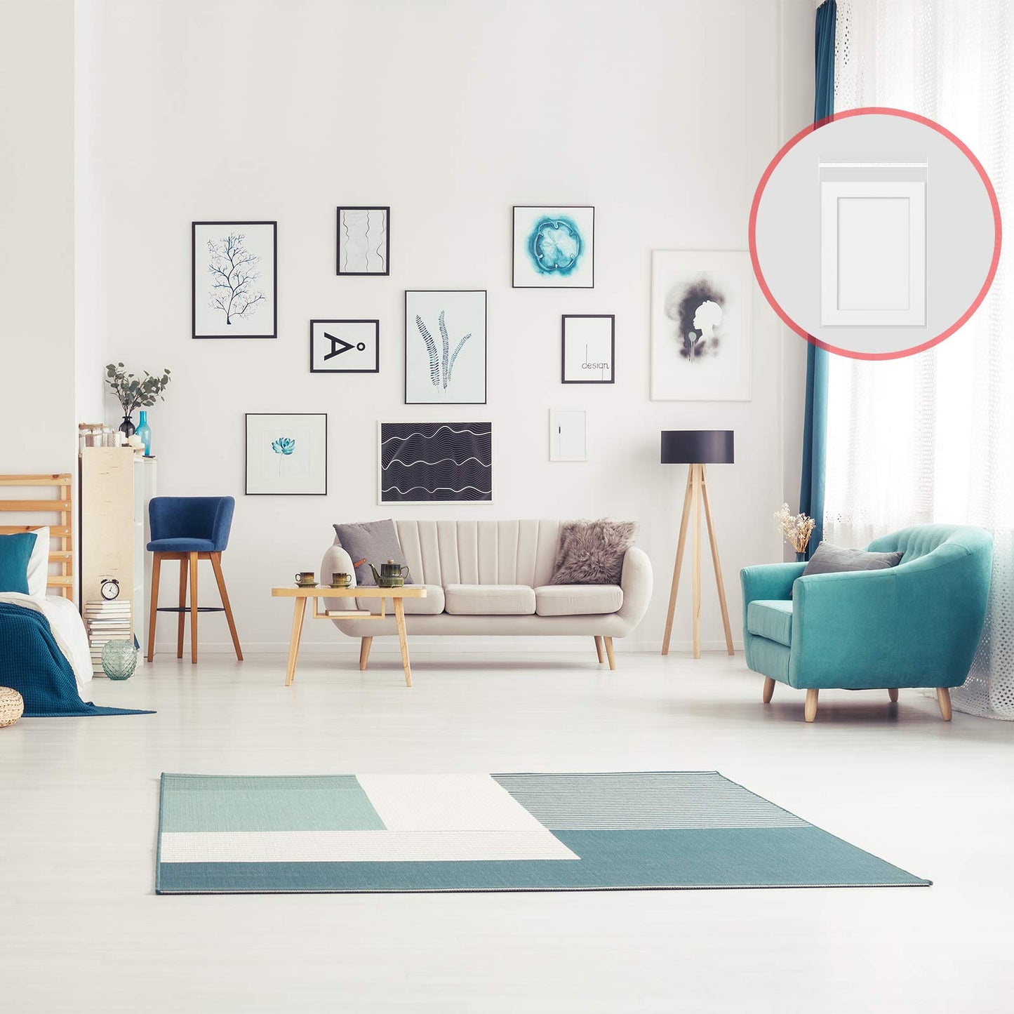 12 Sets White Picture Mat Set, 5" x 7", 8" x 10", 11" x 14" Photo Frame Mattes with White Core Bevel Cutting Mat Board and 20 Transparent Bags for Packaging Photo Picture Artwork