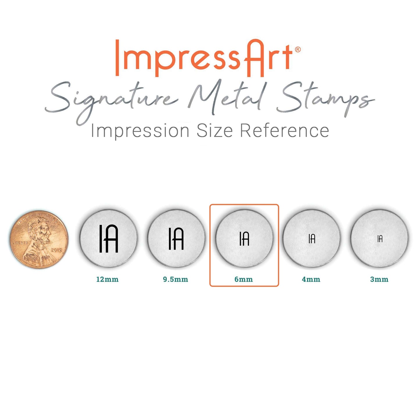 ImpressArt - Mountains Metal Stamp for DIY Custom & Handmade Jewelry, Crafts and Nature Projects (6mm)