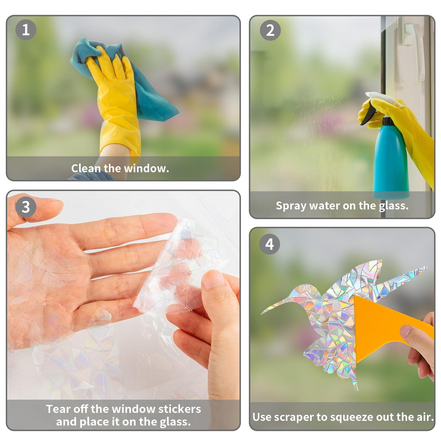 Christmas Window Clings, YUOROS 78 Pcs Christmas Decorations Window Stickers Decor Holiday Winter Xmas Tree Snowman Reindeer Decals