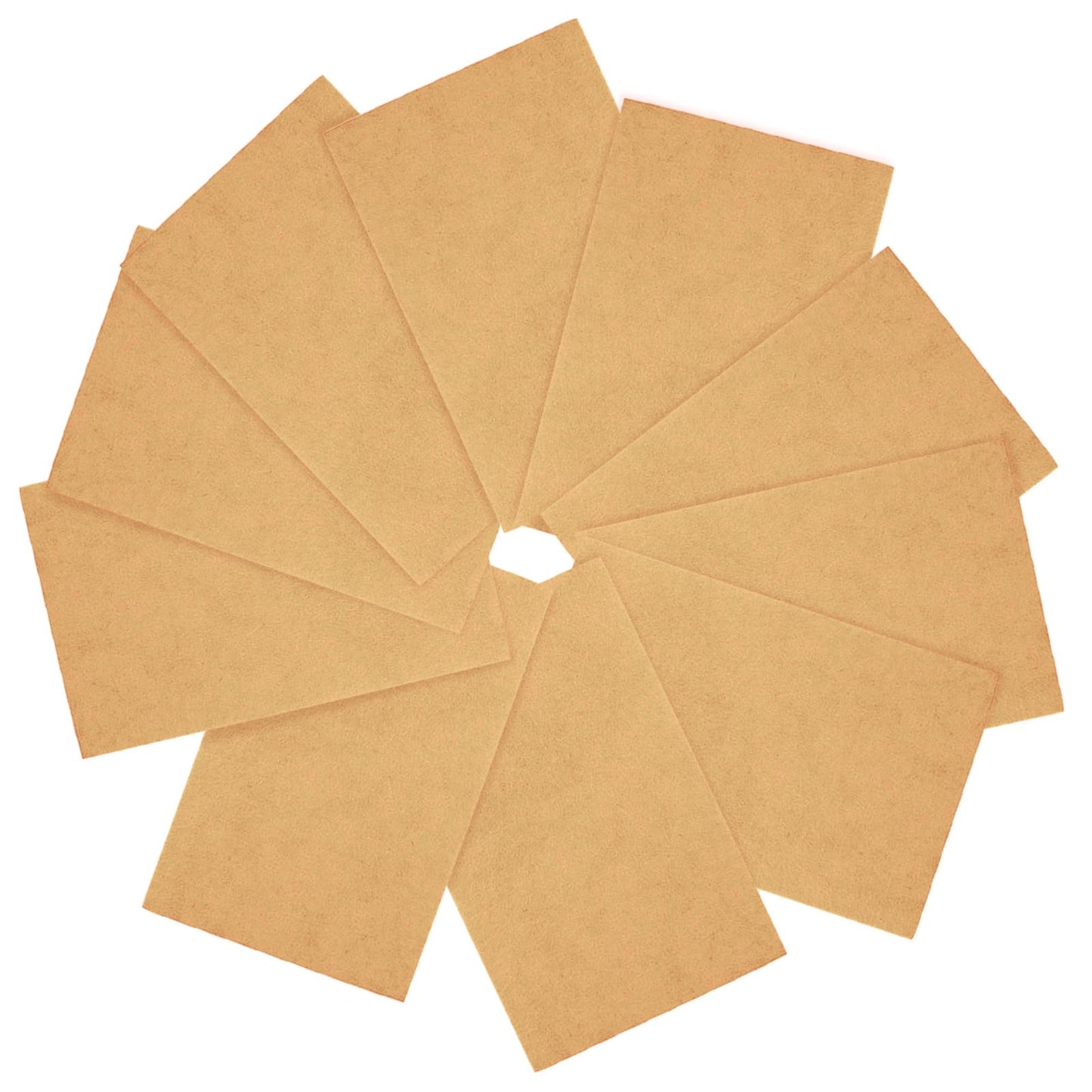 Felt Sheets Fabric, 7" x 11" Felt Fabric for Crafts 10Pcs Halloween Christmas Fabric Fall Felt for DIY and Sewing Projects(Skin Color)