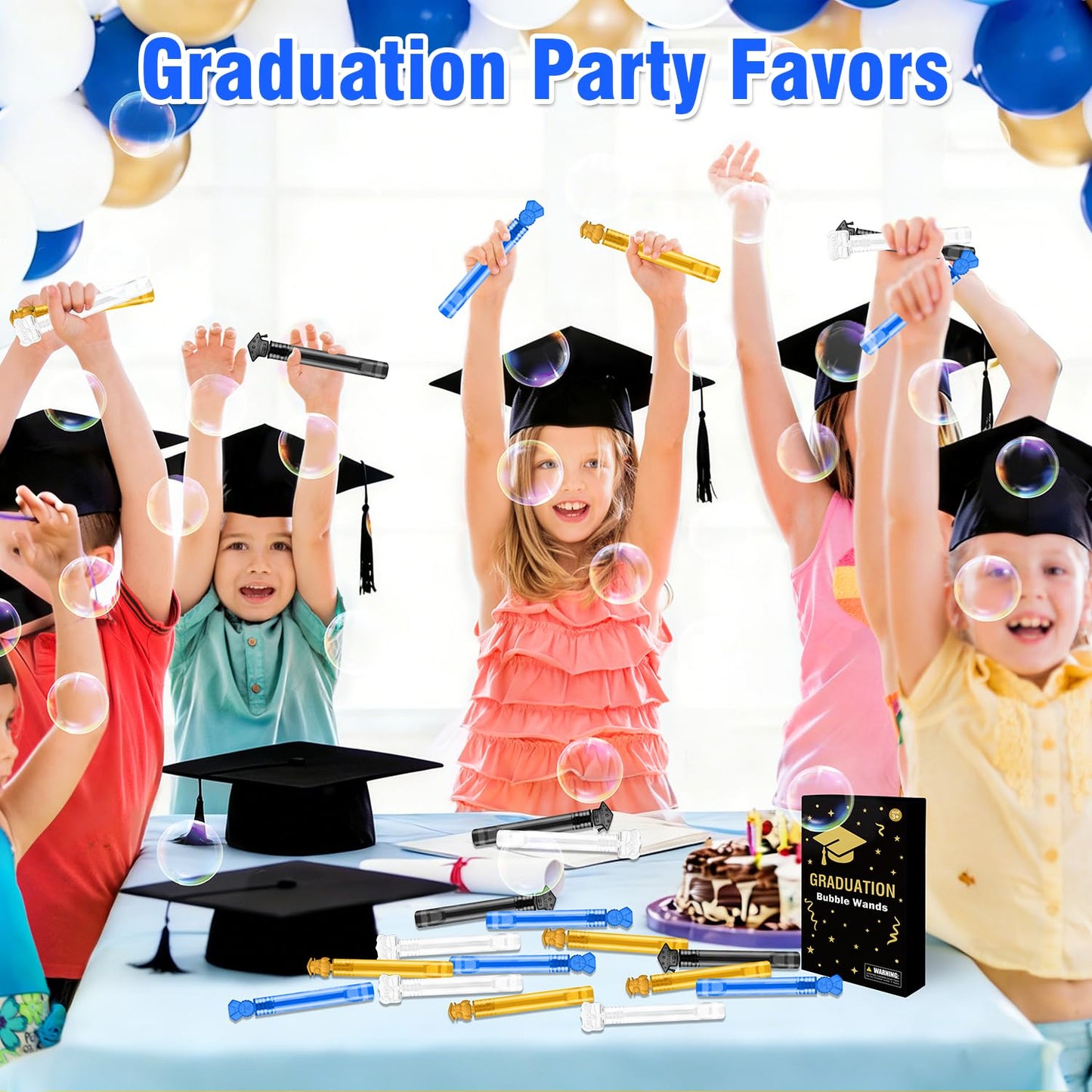 Graduations Bubbles 20-64 PCS, Grad End of School Party Favors Goodie Bag Stuffers for Kid, Preschool Kindergarten Graduation Gifts for Boy Girl, Class of 2026 Gift Decorations for High School Student