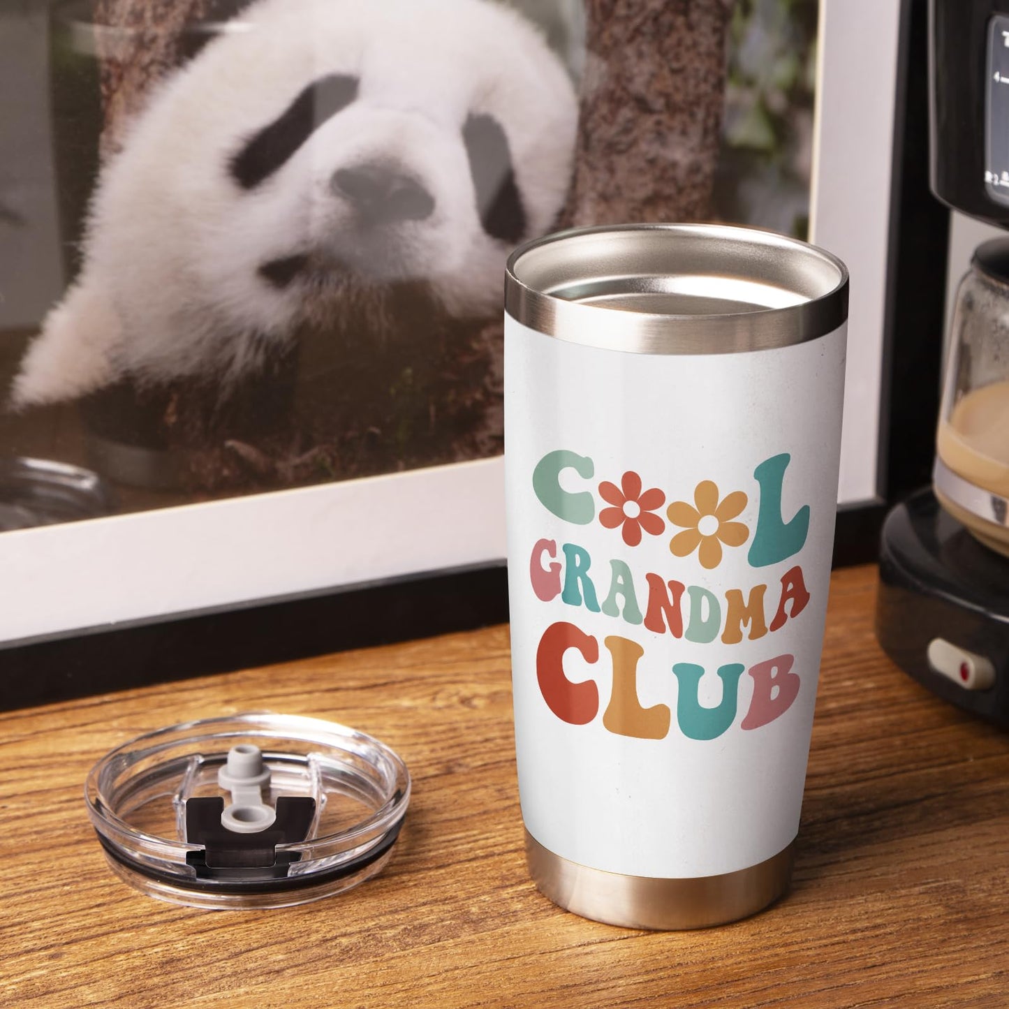 Aurahouse Mothers Day Grandma Gifts-Cool Grandmas Club Tumbler 20oz, Birthday Gifts for New Grandmas, First Time Grandma-to-be, Nana, Mimi, Gigi Christmas Coffee Cup