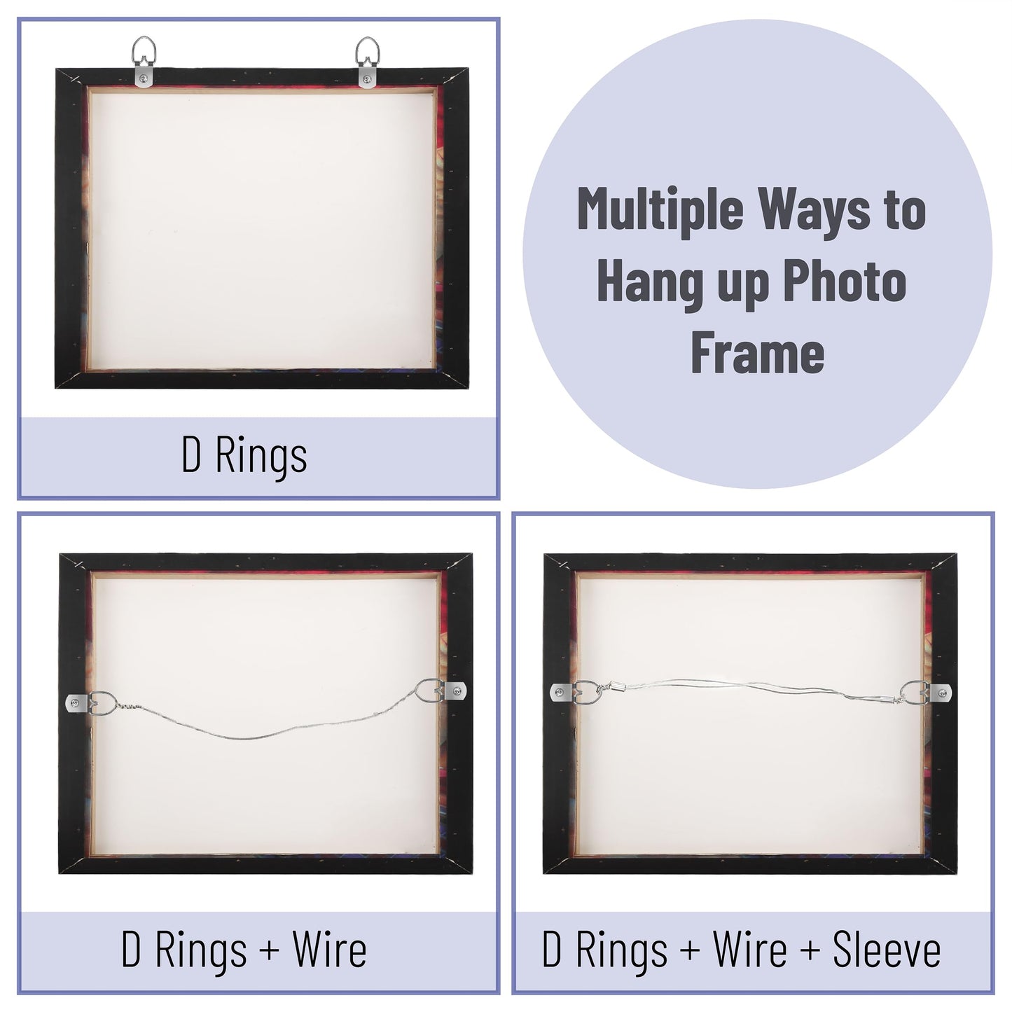 Mr. Pen- Picture Hanging Wire Kit, 100Ft Picture Wire Hanging, D Rings Picture Hanging, Picture Frame Hanging Kit, Picture Frame Wire, Wall Hanging Kit, Wire for Hanging Pictures, Painting Hanging Kit