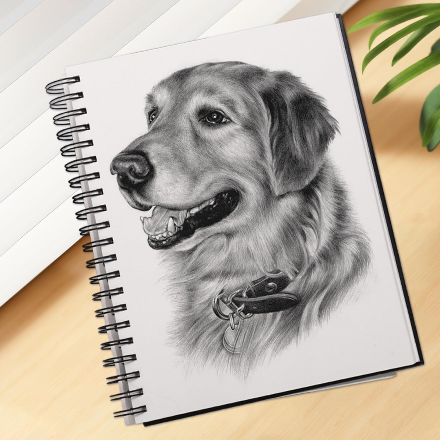 8.5x11inches Hardbound Sketch Book, Spiral Bound Sketch Pad, 80-Sheets 90gsm Inner Paper, Acid Free Drawing Art Paper, Prefect Works with Kids and Adults