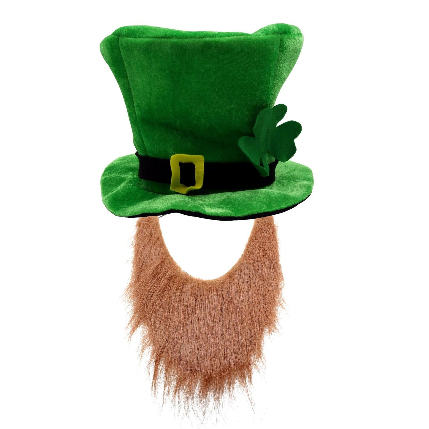 St. Patrick's Day Party Costume Suit Hat, Bow, Bow Tie, Beard, Scarf (Hat, Beard, Tie, Bow tie)