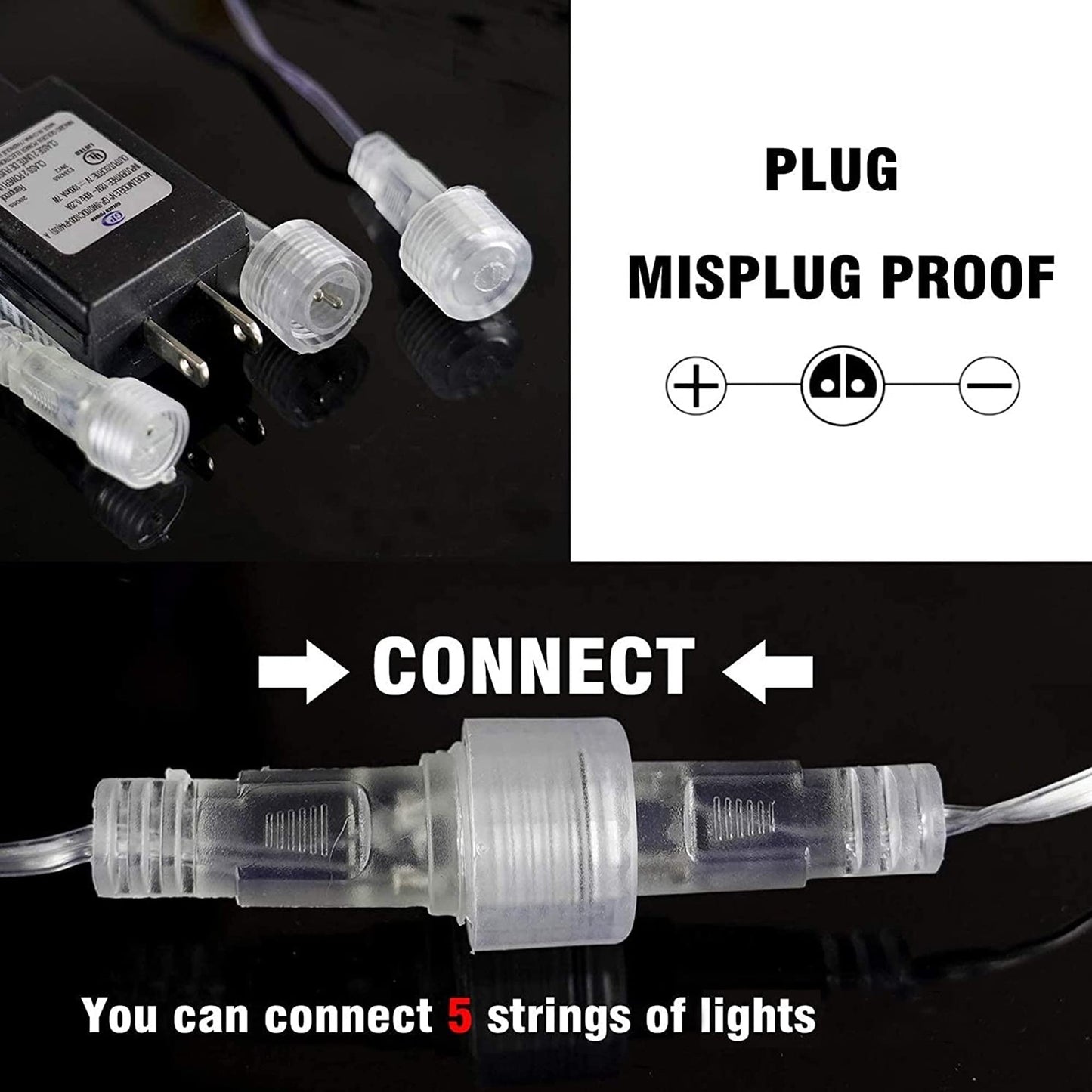 Dazzle Bright Christmas Lights Outdoor, 288LED Meteor Shower Rain Lights 12 Inch 8 Tubes, Waterproof Plug in Falling Icicle Lights Christmas Decorations for Xmas Tree Yard House Decor (Warm White)