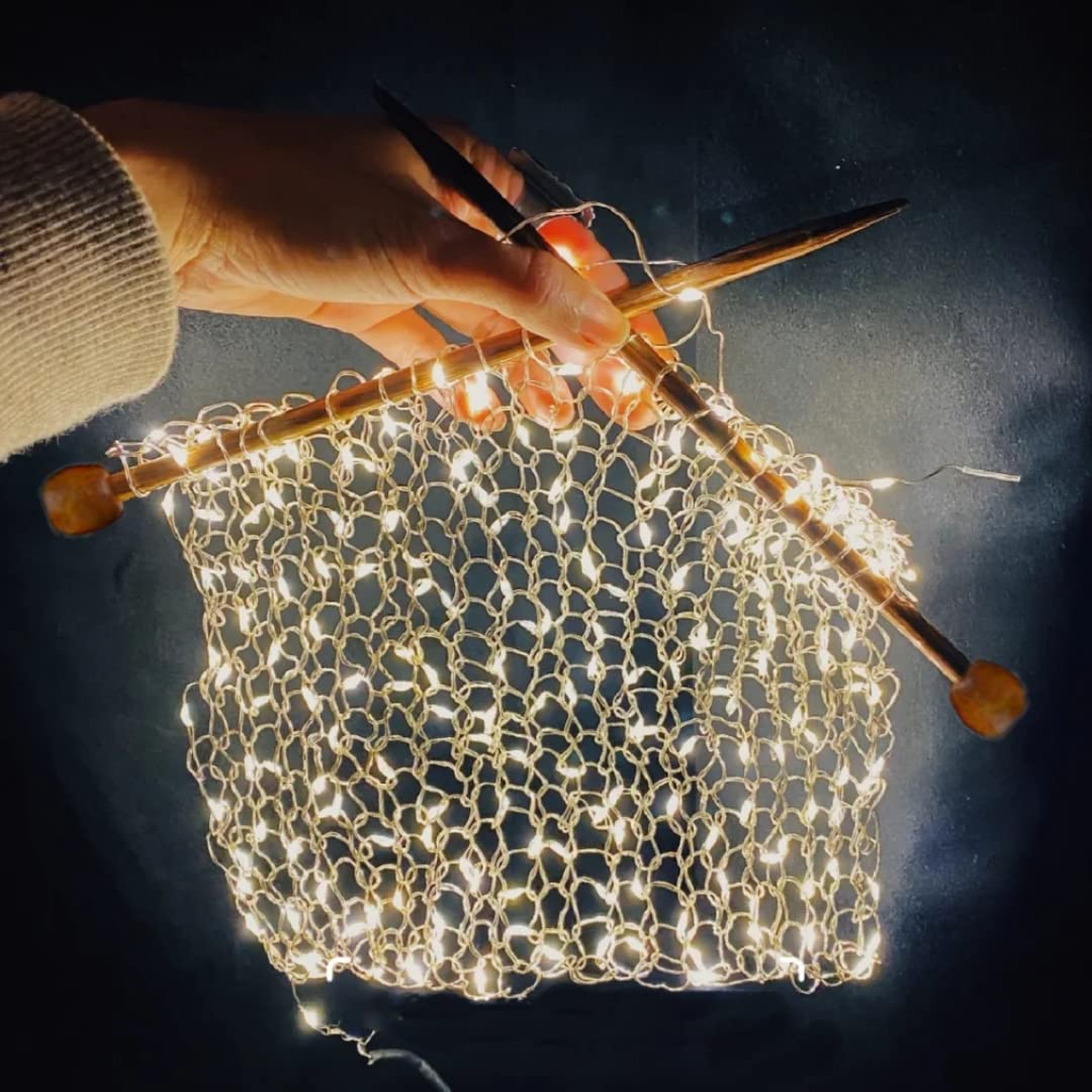 Bamboo Knitting Needles Set Knitting Needle Case Kits for Beginners Wooden Wood