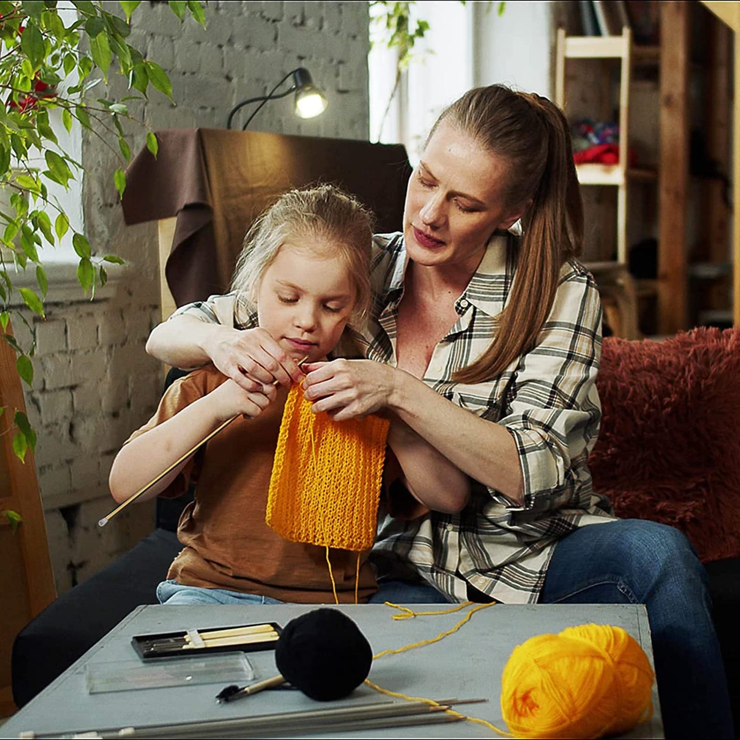 Coopay Tunisian Crochet Hook 9mm, 1PCS Extra Long Crochet Hook 13.8in Afghan Crochet Needle for Crocheting, Large Size Tunisian Crochet Needles for Beginners, Great Knitting Crochet Supplies