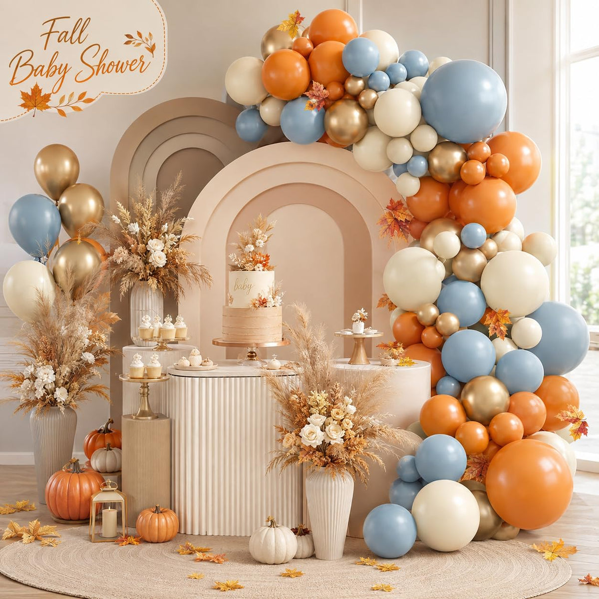 Fall Autumn Balloon Arch Kit, Thanksgiving Themed Party Decorations