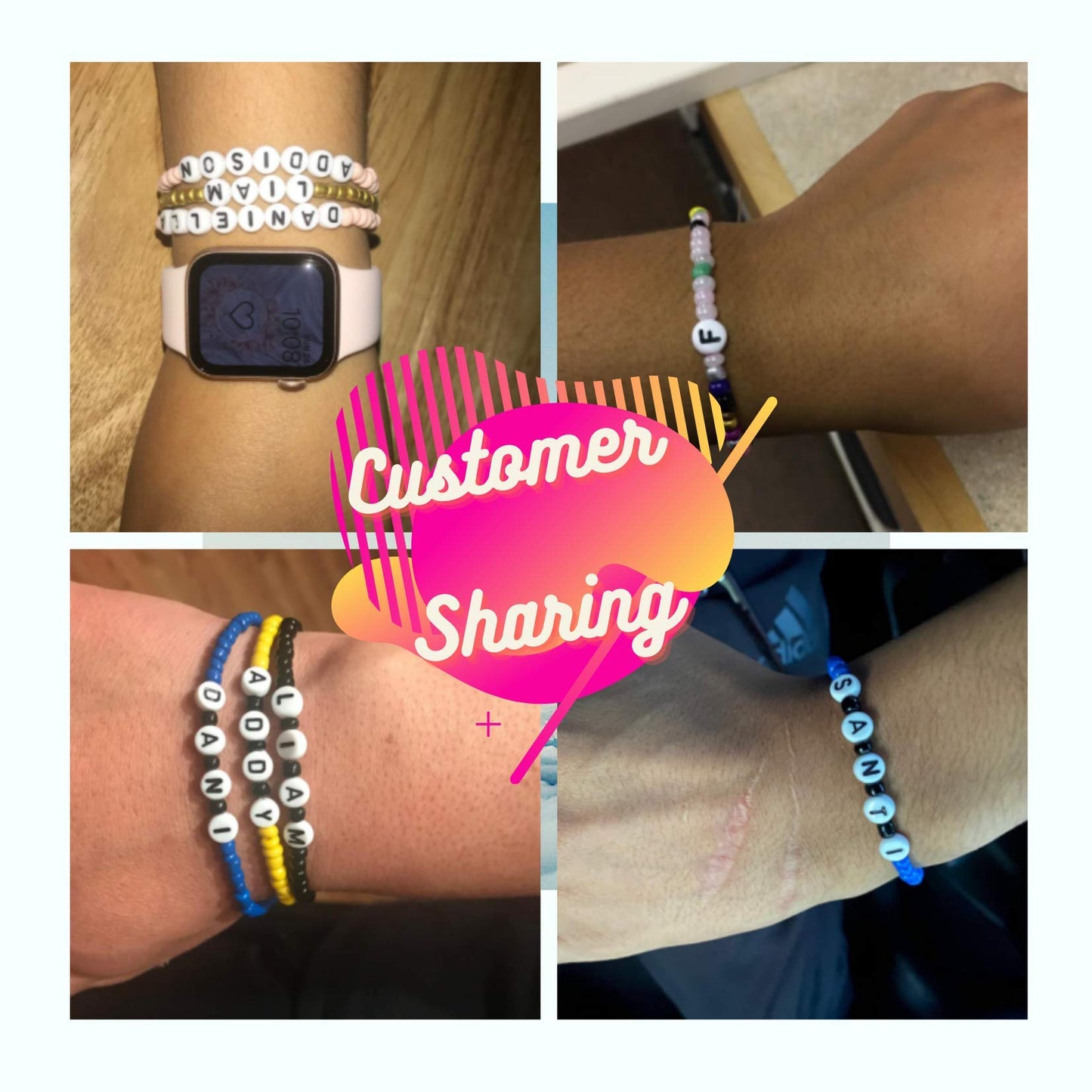 Goody King Jewelry Making Kit Beads for Bracelets - 5000+pcs Bead Craft Kit Set, Glass Pony Seed Letter Alphabet DIY Art and Craft - Gift for Her Women Kid Age 6 7 8 9 (4mm)