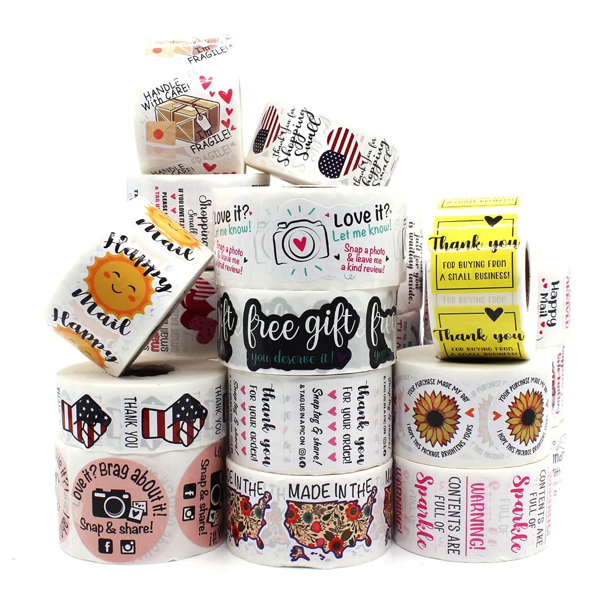 Littlefa Cute Just for You Stickers,Small Business Stickers,Boutique Stuff Sticker,Thank You Stickers,Sample Mail Stickers,Gift Bags Packaging Sticker 500 PCS