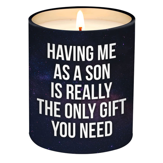 Mothers Gifts for Mom from Son, Mothers Day Gifts from Son - Gifts for Dad from Son for Fathers Day - Dad Gifts, Mom Gifts from Son - Birthday Gifts for Mom, Dad Birthday Gifts Candle 10Oz