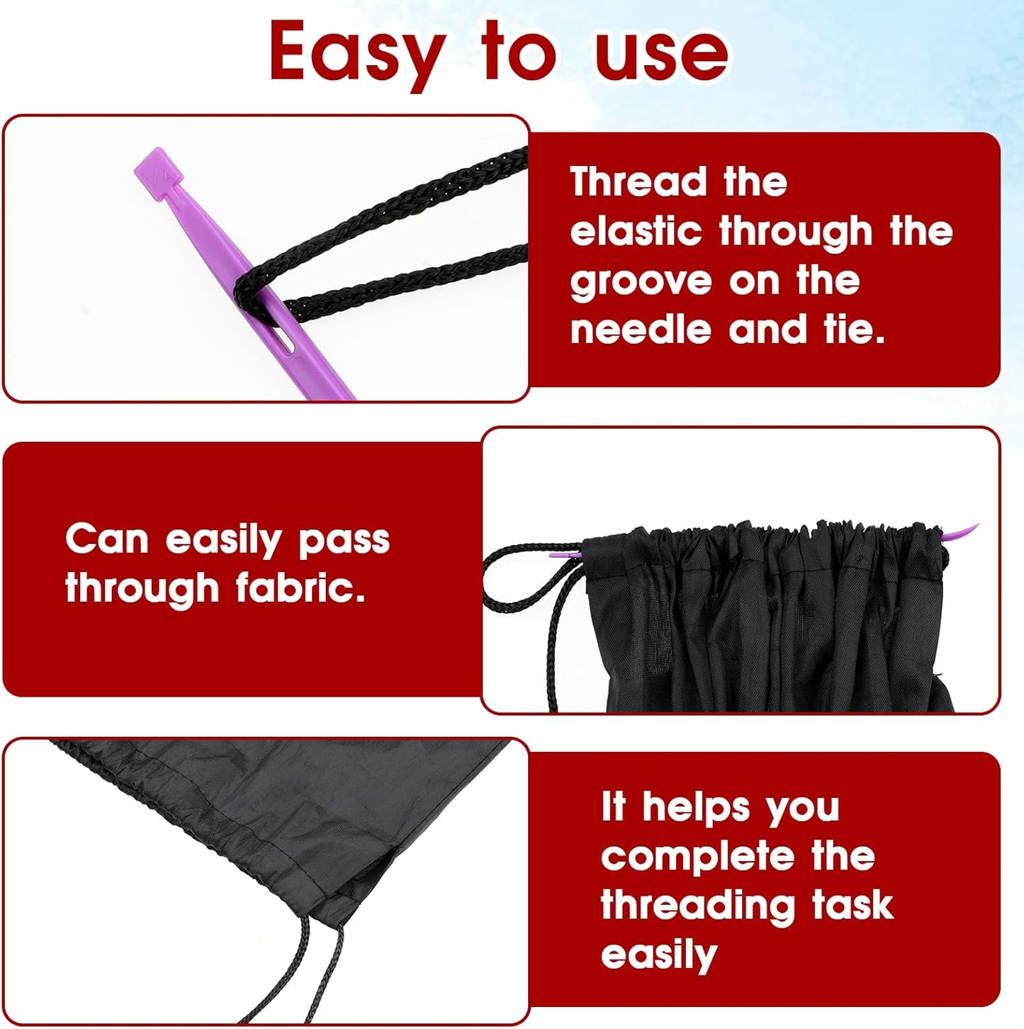 That Purple Thang Sewing Tools 5Pcs for Sewing Craft Projects Use Thread Rubber Band Tools