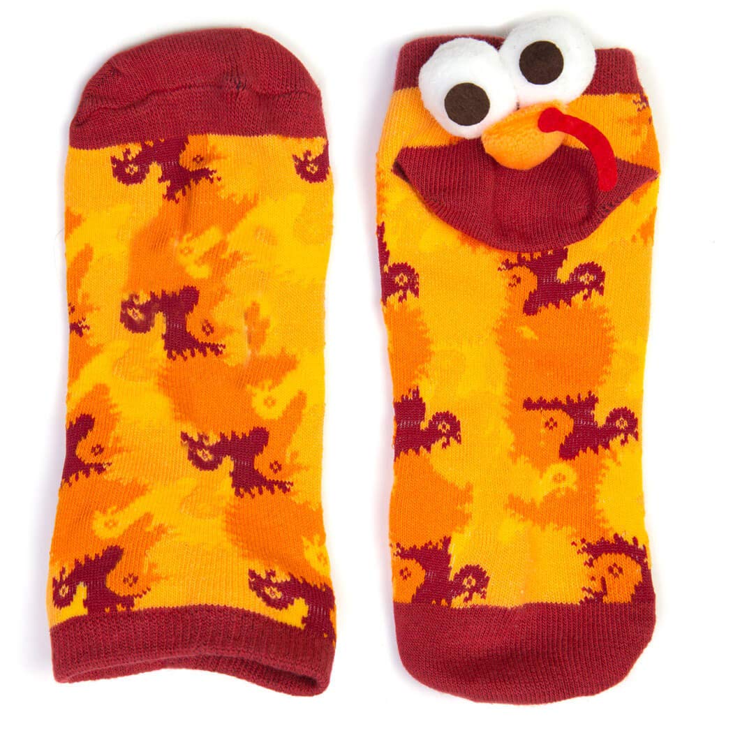 Gone For a Run Holiday Athletic Running Socks | Woven Low Cut | Thanksgiving Turkey Socks