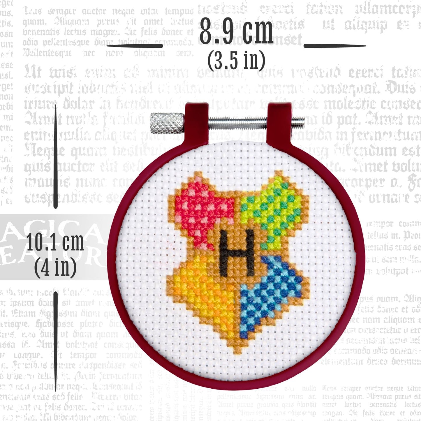 Paladone Harry Potter Stamped Cross Stitch, Embroidery Kit - Officially Licensed Wizarding World Merchandise, Easy Craft Activity for Movie Fans, Starter Kit for Needlework Beginners