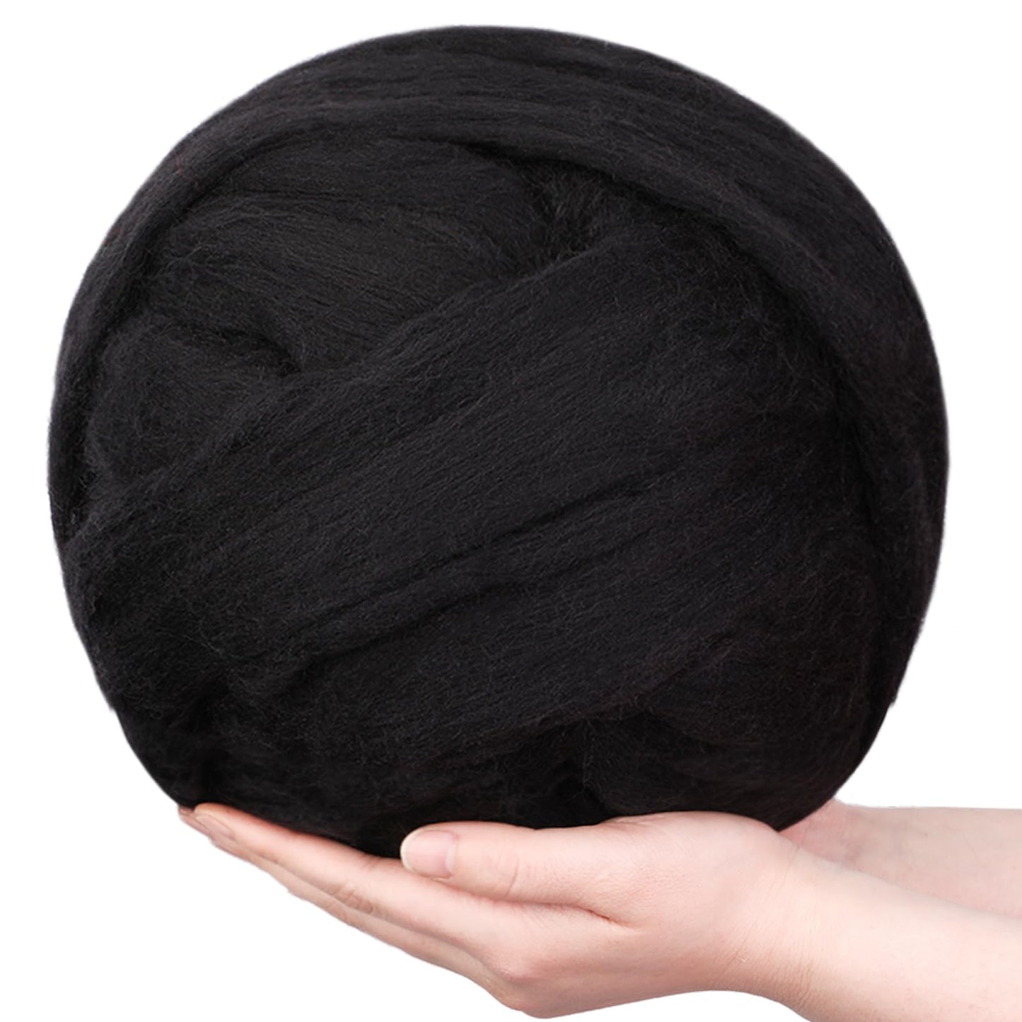 Wool Roving Bulk - 8.82oz/250g Super Wool Chunky Yarn, Wool Roving Top for Needle Felting, Soft Felting Wool Supplies for Hand Spinning, Felting, Blending, Weaving and DIY Craft