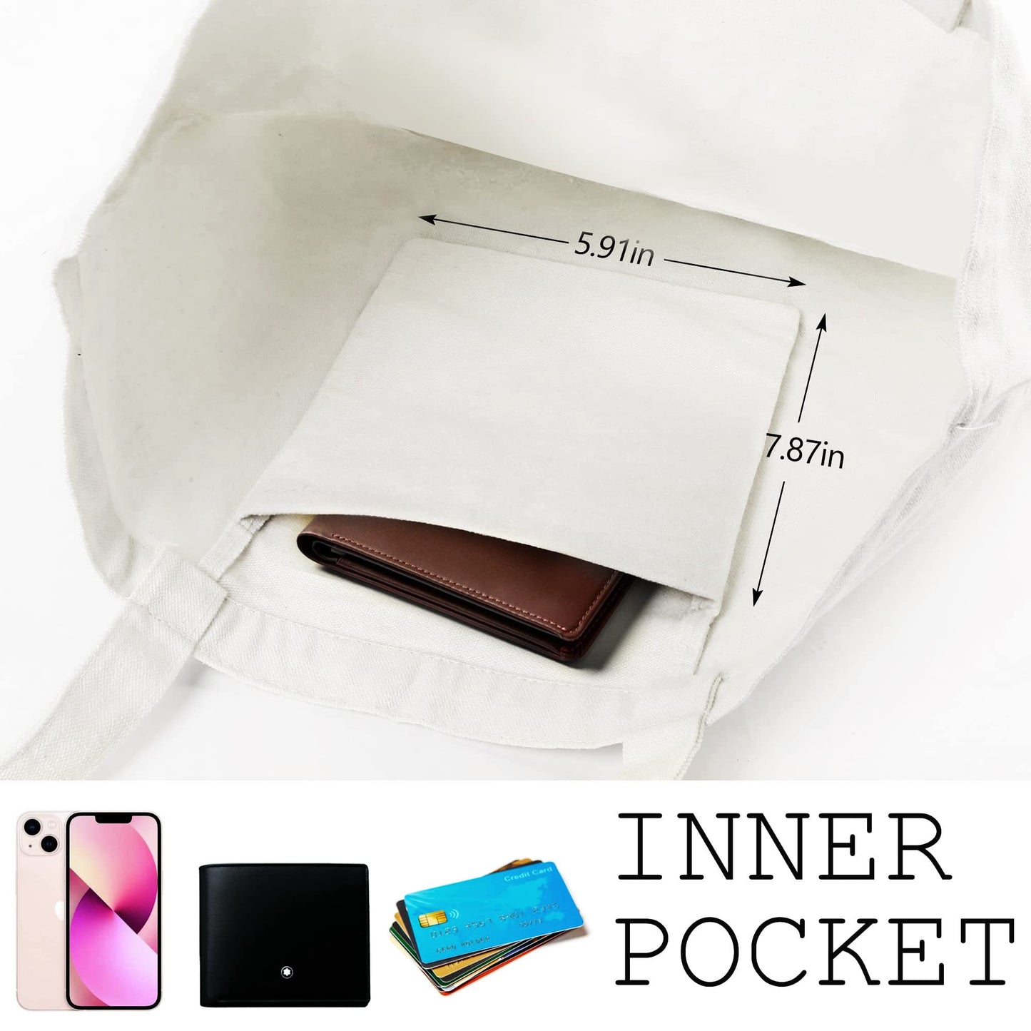 Canvas Tote Bag with Zipper Handles for Women Bridesmaid Birthday Wedding Mother Ladies Shopping Gift Bags