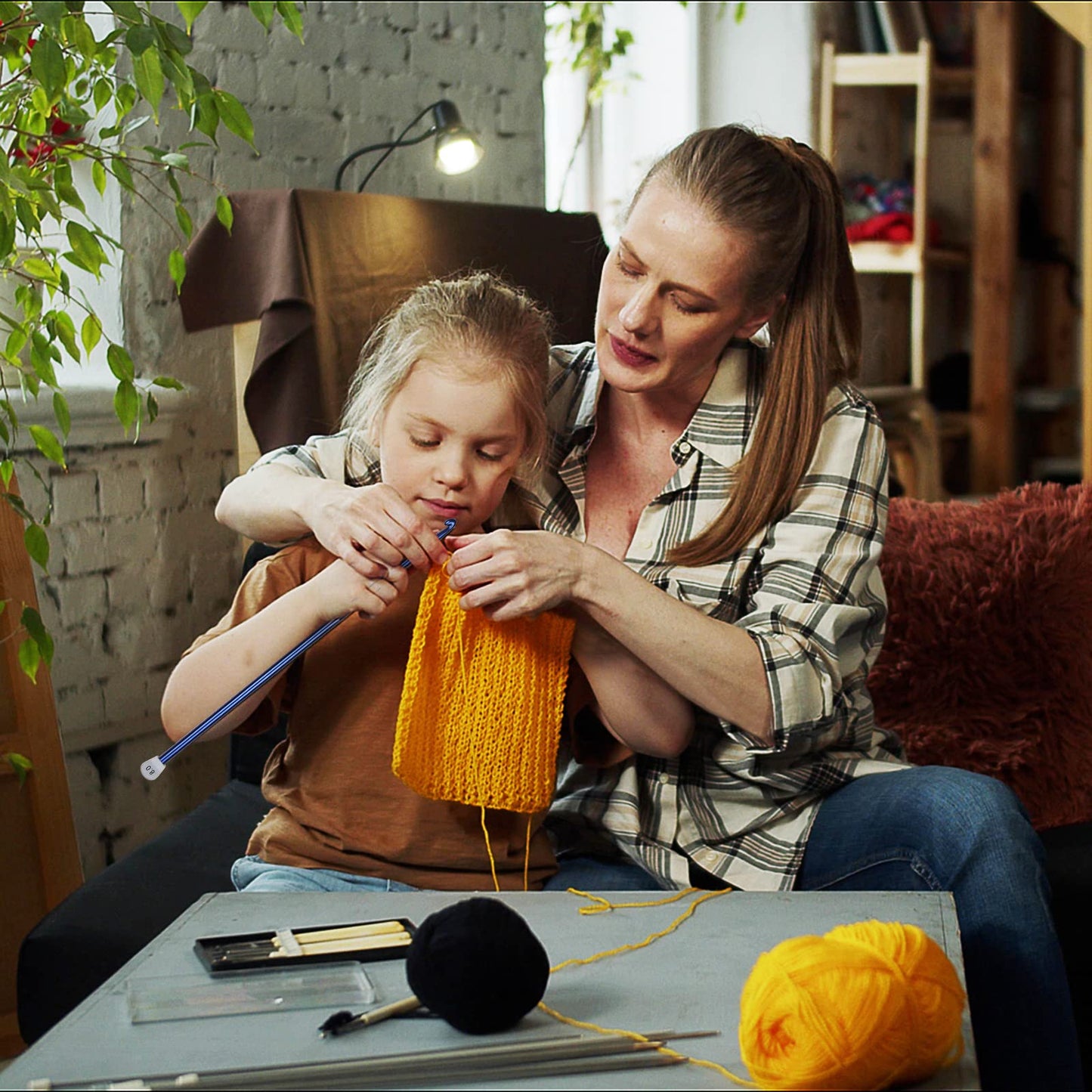 Crochet Hook Tunisian 4.0 mm (Size G), Aeelike Extra Long Afghan Hook Aluminum Light Weight for Beginners and Experienced Crocheter,Tunisian Crochet Needles for Crocheting Gloves Scarves Baby Sweater