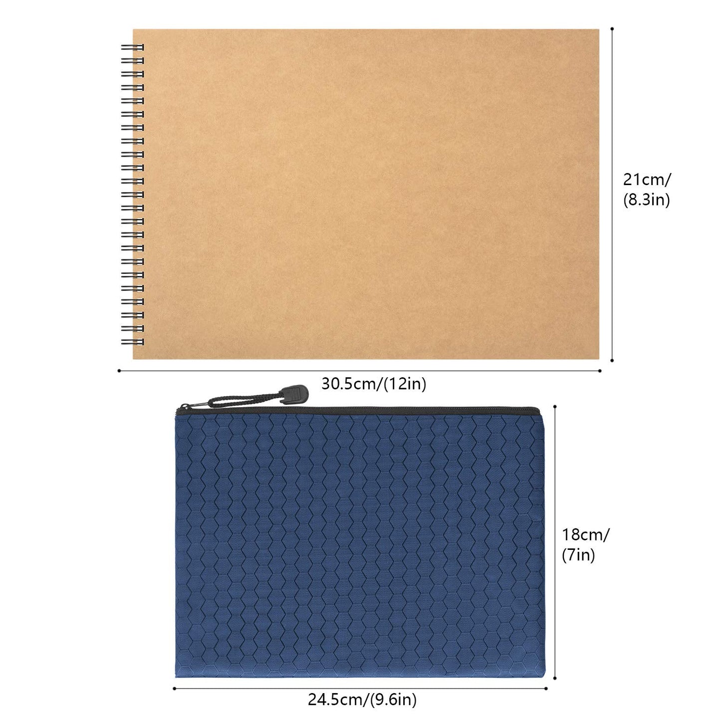 HomeMall Drawing Sketching Pencils Set, 37 Packs Art Kit with Sketchbook Draw Pencils Dual Ended Color Pencil Eraser Sharpener Pencil Bag for Kids Adults and Art Beginners…