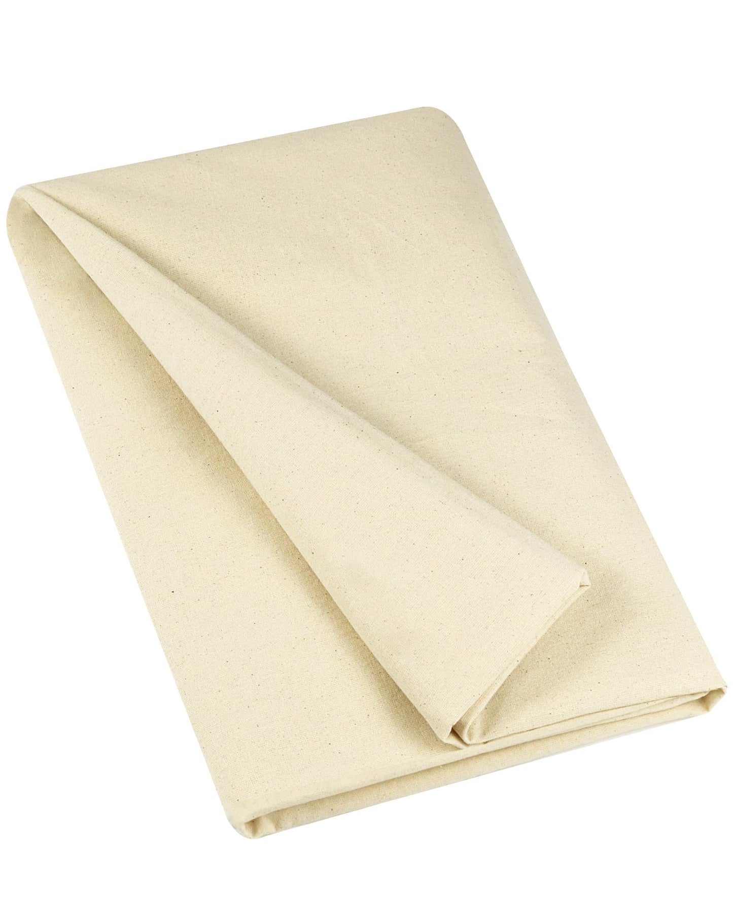 Medium Weight 100% Cotton Muslin Fabric: 63 inch x 2 Yards Unbleached Muslin Linen Fabric Material for Sewing Material Apparel Cloth