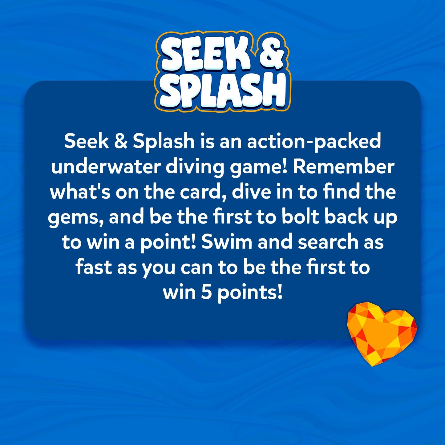Skillmatics Pool Toys - Seek & Splash, Search & Find Water Game, Swimming Pool Dive Toy, Summer Activity, Screen-Free Fun & Gifts for Kids Ages 6, 7, 8, 9, 10, 11 & Up, Includes 64 Colorful Gems