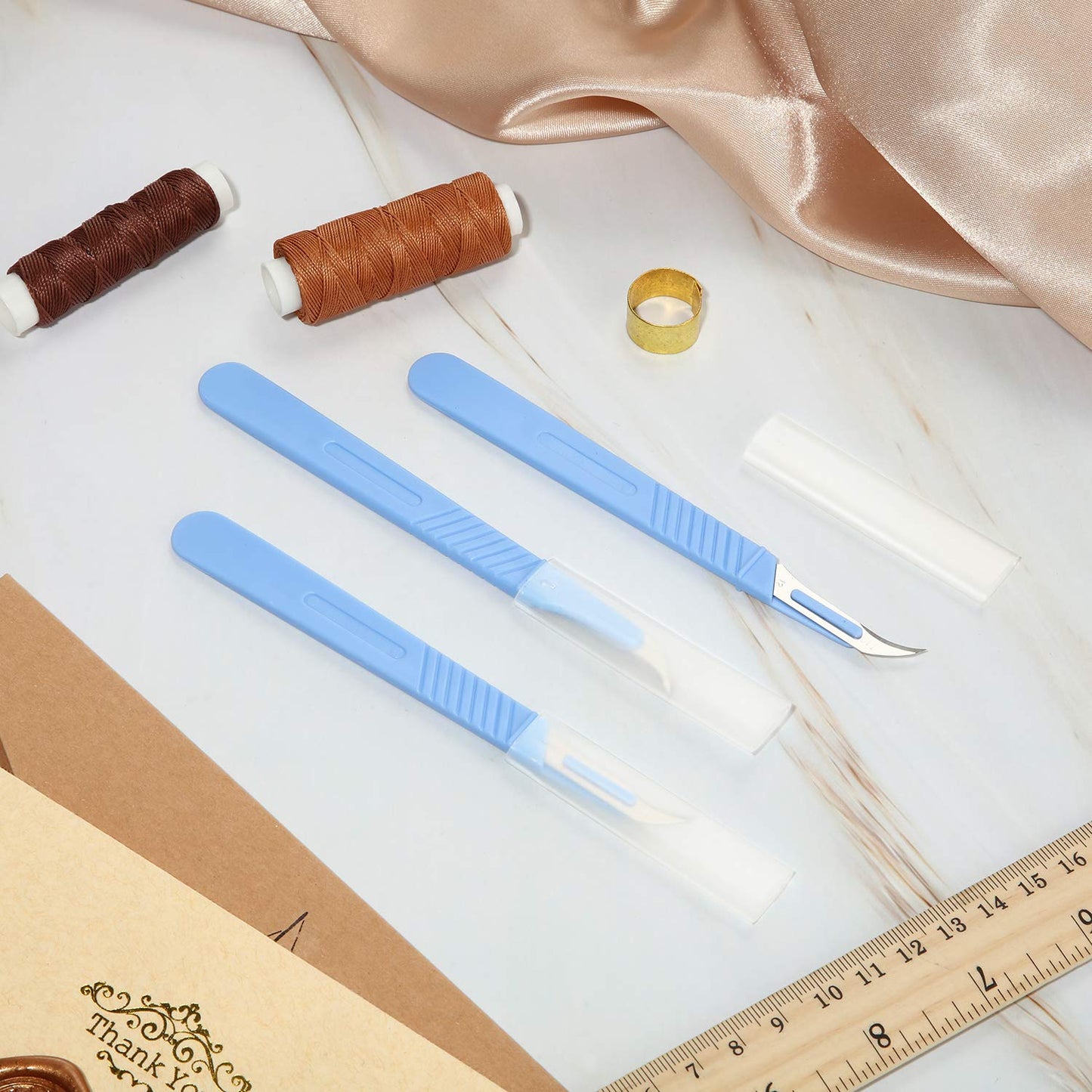 10 Pcs Seam Rippers for Sewing Razor Stitch Thread Cutter with Protective Case Bulk Blue Stitch Remover Tool for Sewing Crafting Embroidery Picking Threads Opening Buttonholes Replacing Buttons