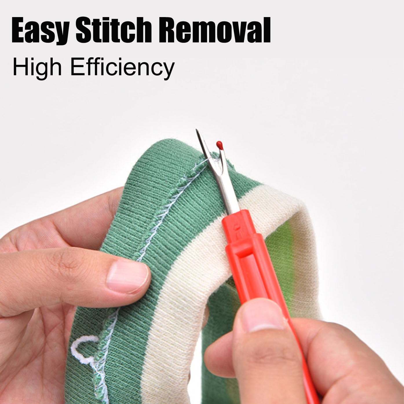 14 Pcs Sewing Seam Rippers, 2 Big and 2 Small Handy Stitch Ripper Sewing Tools with Embroidery Removal Tool, Tape Measure, Needle Threaders, Thimbles for Sewing Crafting Thread Removin
