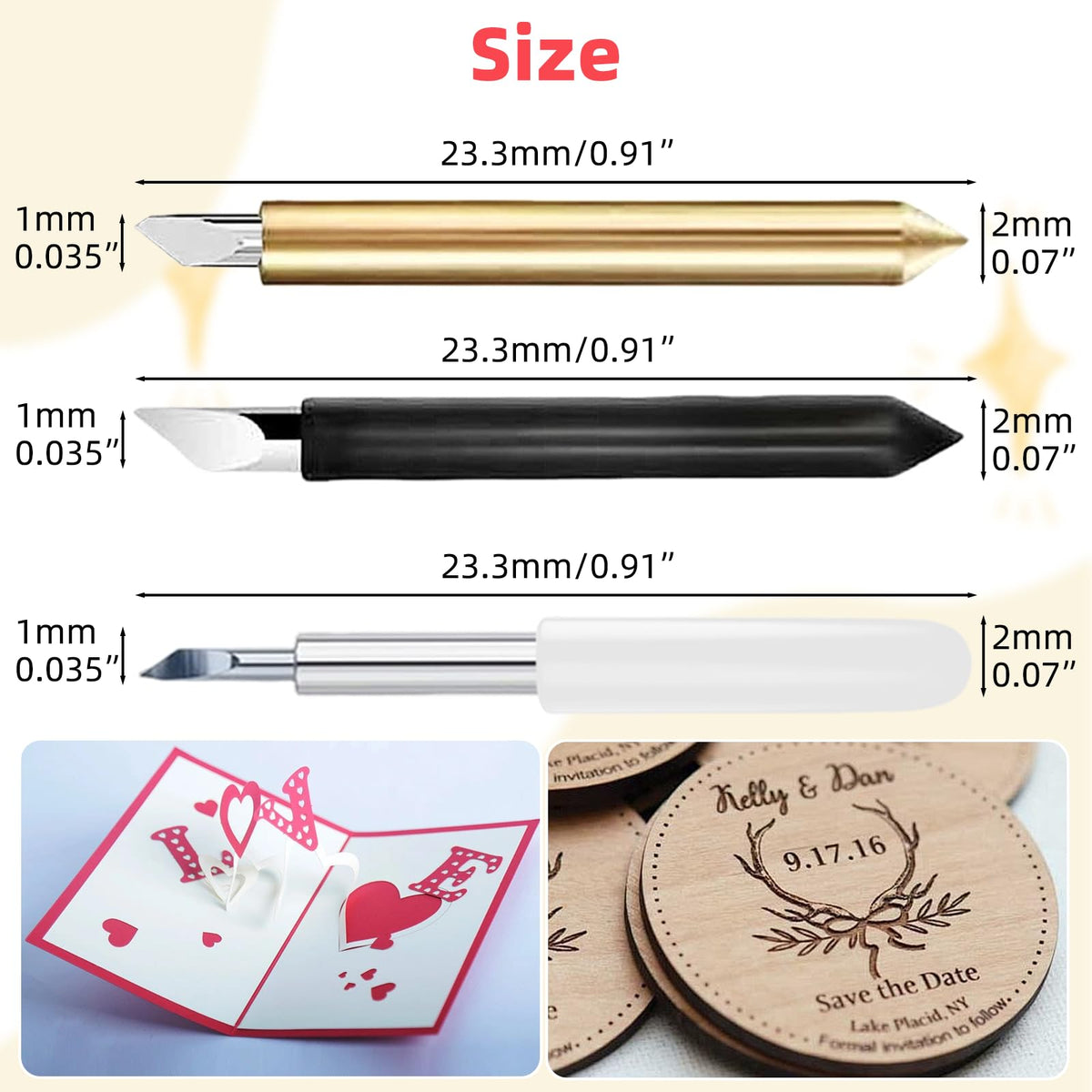 23 Pcs Replacement Blades Compatible with Maker 3/4/Maker/Explore 3/4/Explore Air 2/Air/One/Venture-Includ 11PCS 30°Standard Blades 6 PCS 45°Fine-Point Blades and 6PCS 60°Deep Cutting Blades
