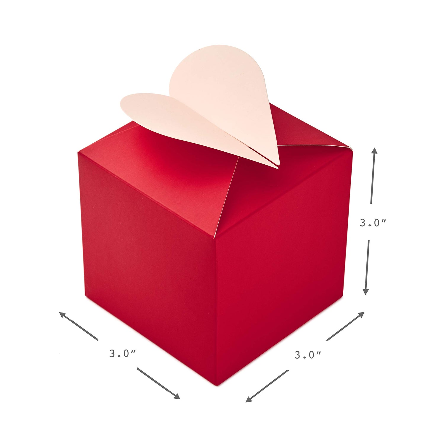 Paper Wonder 3" Small Valentines Gift Boxes (Pack of 3; Hearts in Pink, Purple and Red)