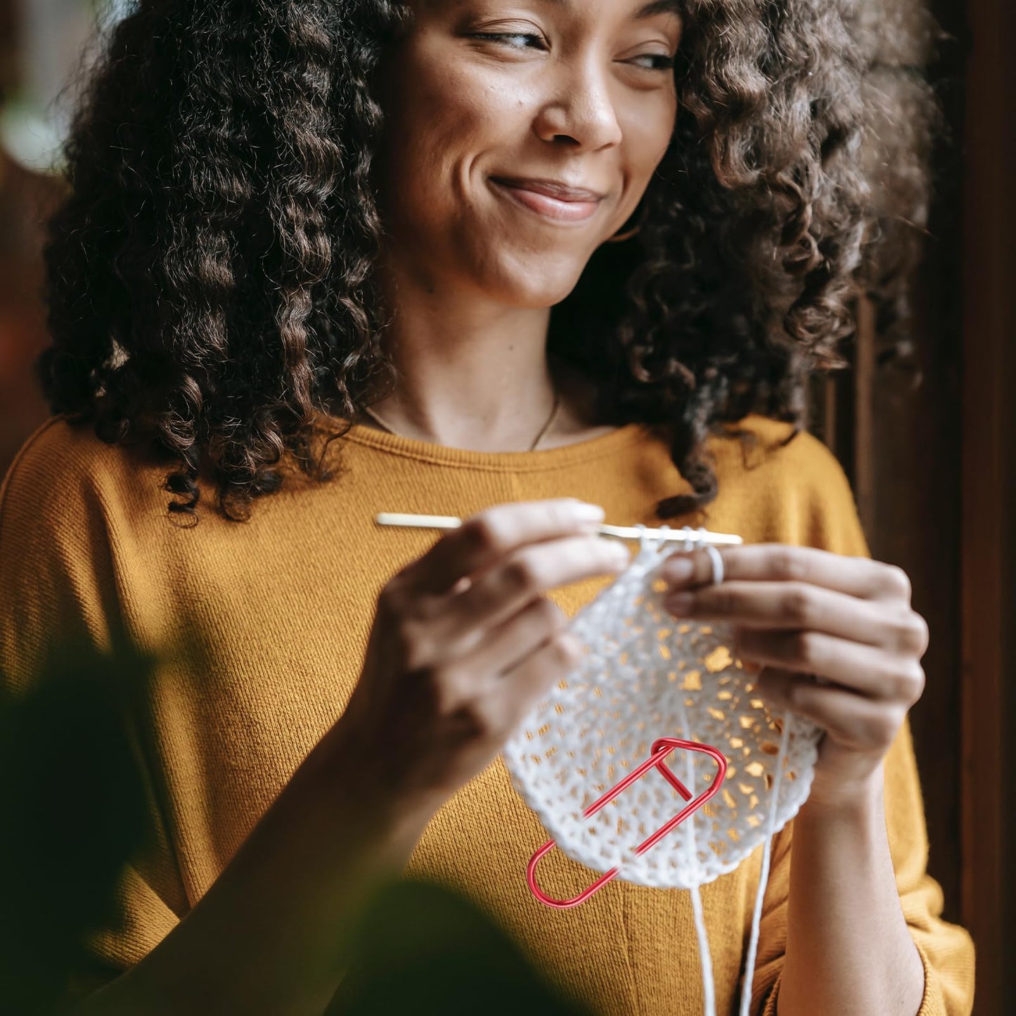 12 PCS Knitting Stitch Holder Set 6 Size Colorful Aluminum Yarn Stitch Holder Set Needles Practical Knitting Crochet Tools Knitting Supplies for Manual DIY Blankets Knitting Project