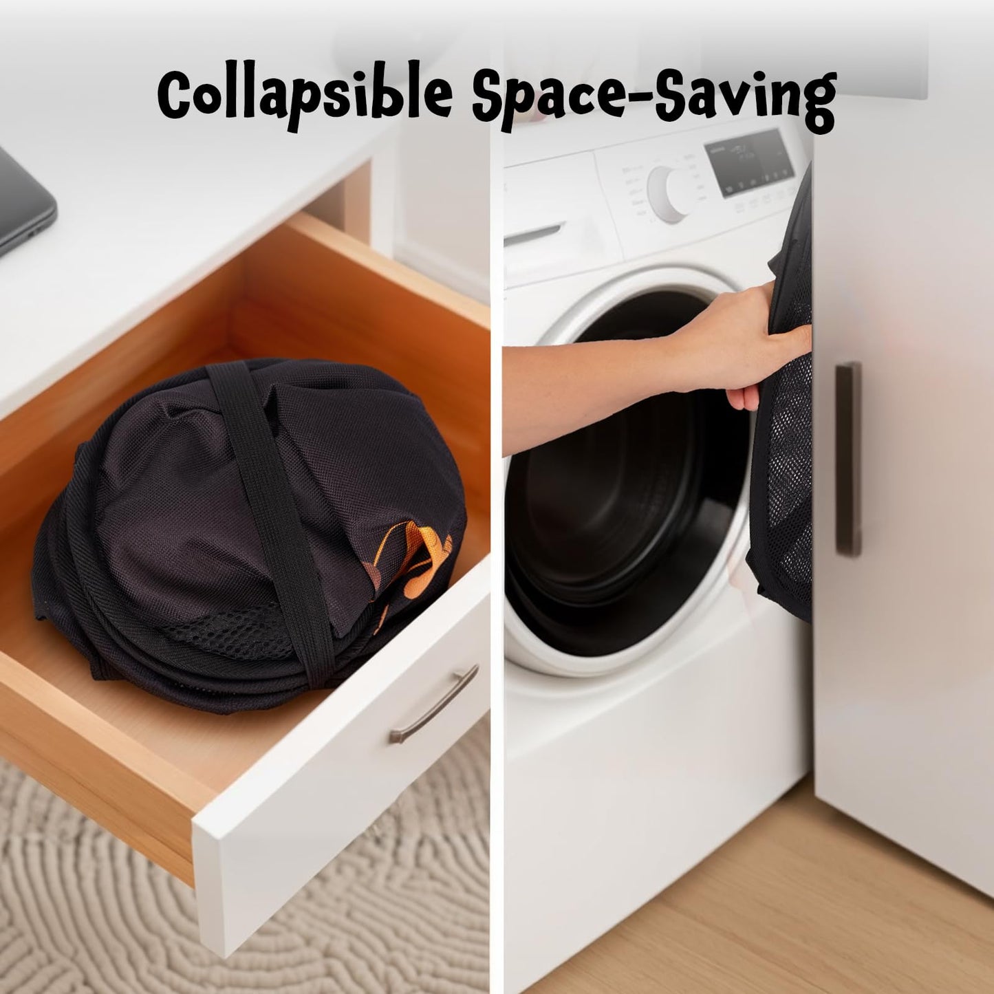 YOHOOLYO 95L Toy Storage Basket Box Chest for Boys Baby Toddler Kids, Collapsible Pop Up Large Mesh Toy Organizer Bin with Handles for Living Room Area, Playroom, Closet (Dinosaur&Lion)