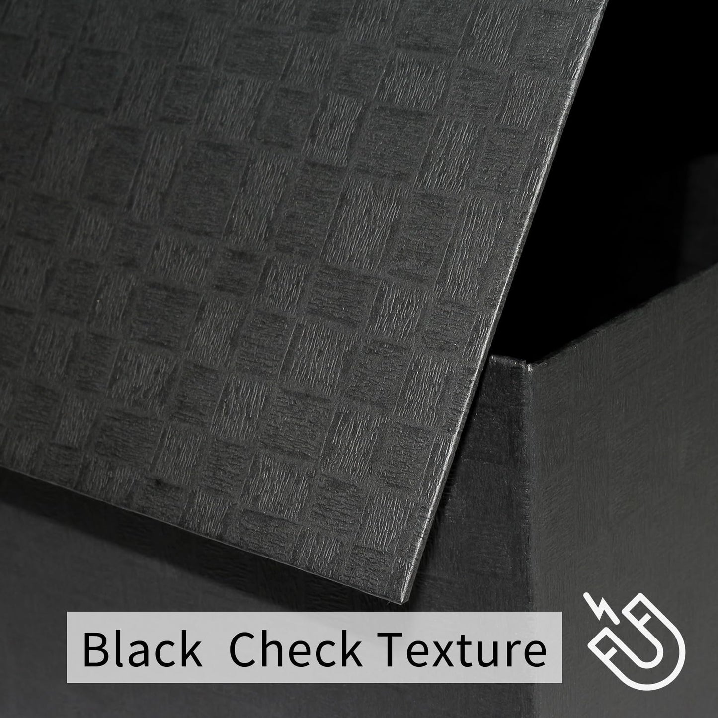 Large Black Gift Box14x9x4.5 inches,Gift Boxes with Magnetic Closure Lid,Ribbon and Card,Present Box for Birthady Valentine's Day Mother's Day Christmas,Anniversary