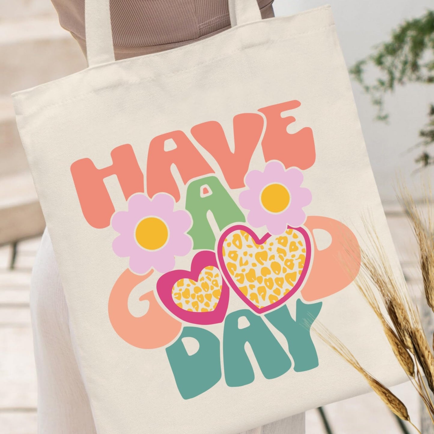 Andeiltech Canvas Tote Bag for Women with Zipper Pocket Aesthetic Cloth Cotton Totes Reusable Grocery Bags Shoulder Book Bags Gifts