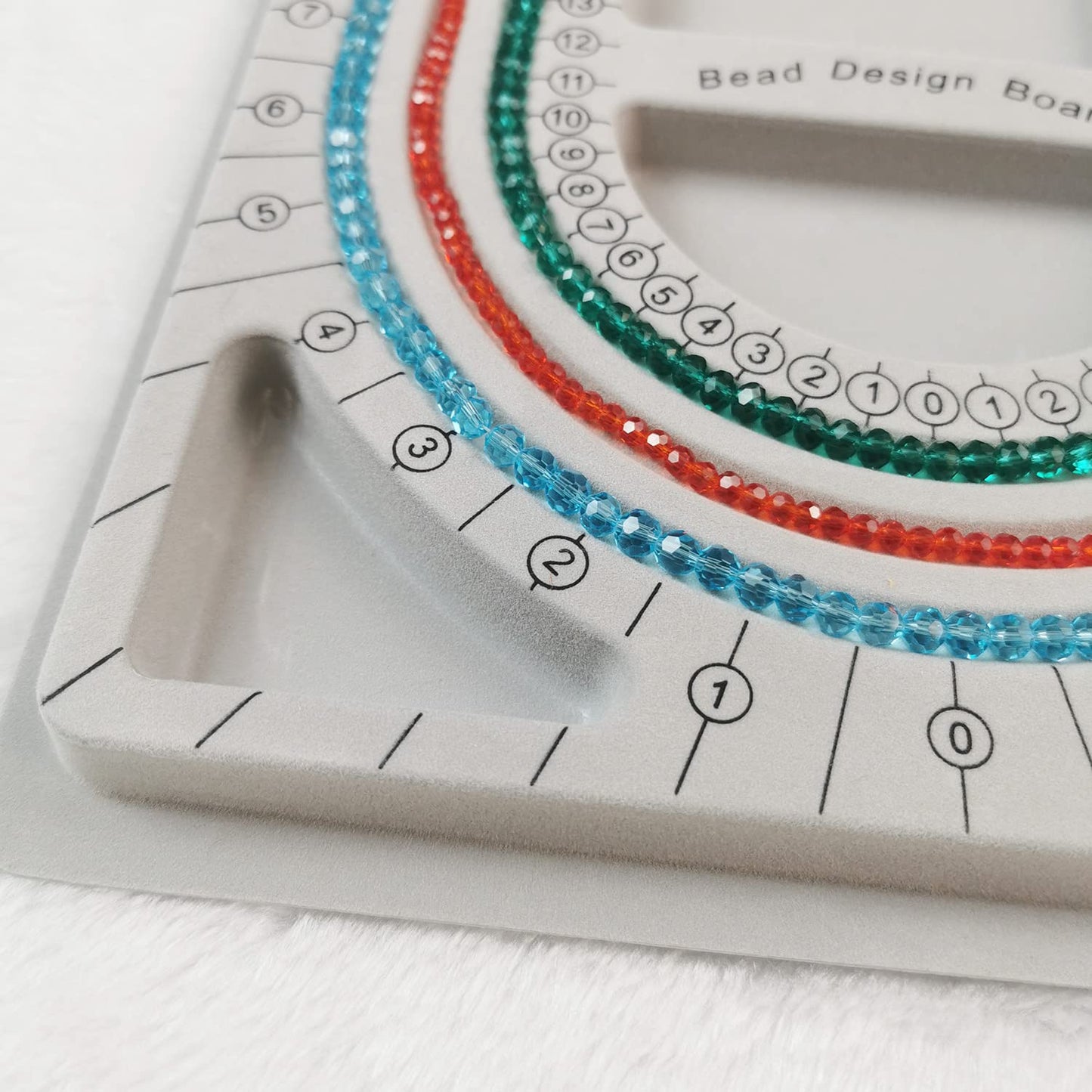 2 Pack Bead Design Board Bracelet Design Board Flocked Bead Board Necklace Beading Jewelry Organizer Tray DIY Jewelry Making Tray(13 Inch)