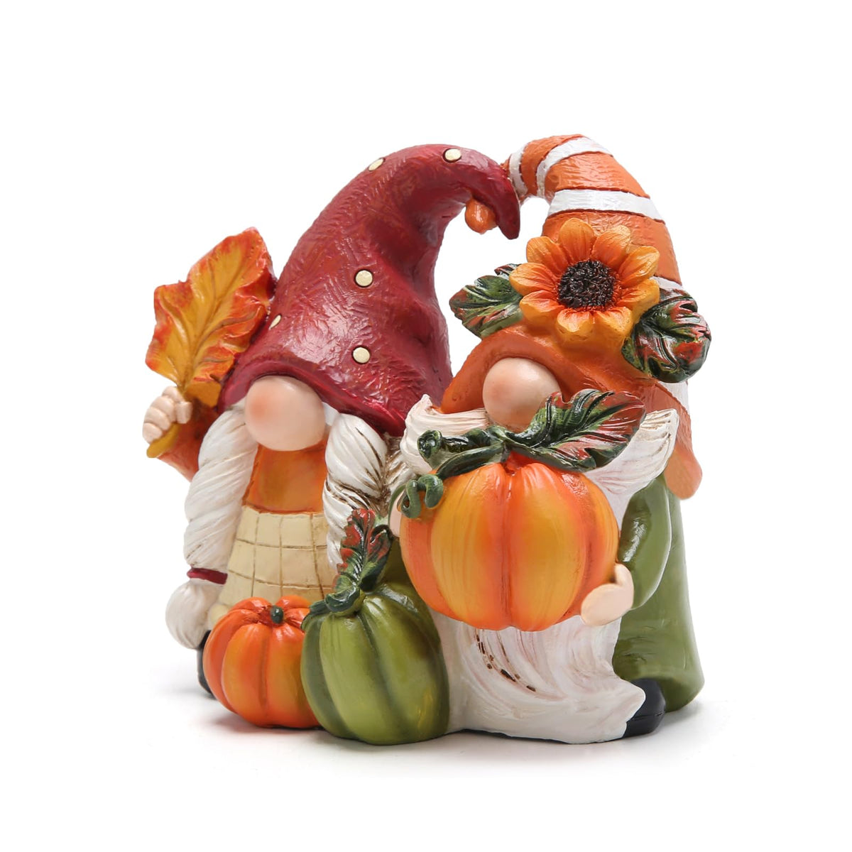Hodao Fall Thanksgiving Pumpkin Gnome Decoration, Home Harvest Certerpiece