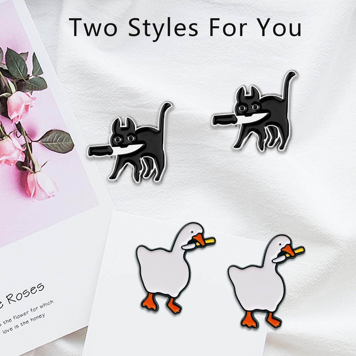 2pcs Funny Black Cat Needle Minder, Needle Minder Magnet, Magnetic Needle Nanny Needlework Accessories