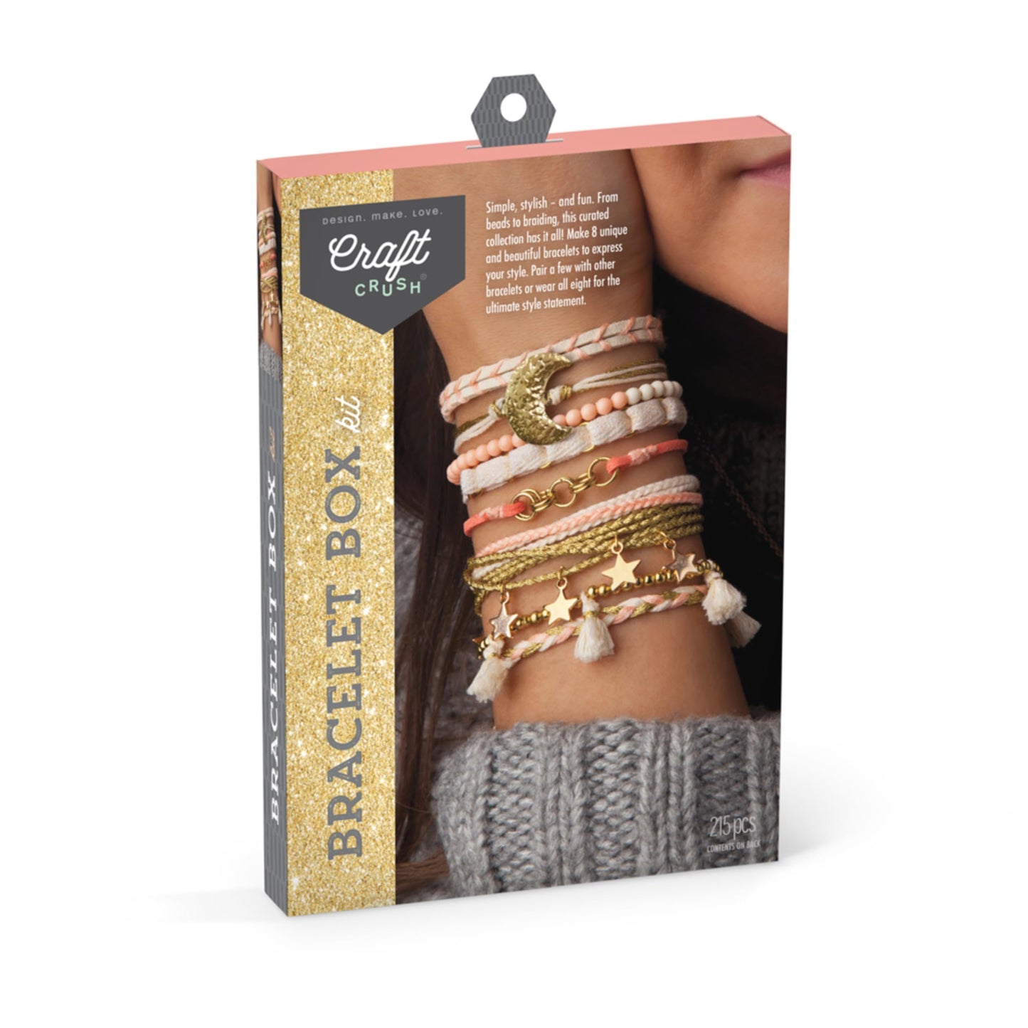 Craft Crush Bracelet Making Kit - Friendship Bracelet Kit, Jewelry Making Supplies, Arts and Crafts, Sleepover Activities, Bracelets for Teen Girls, Ages 13+