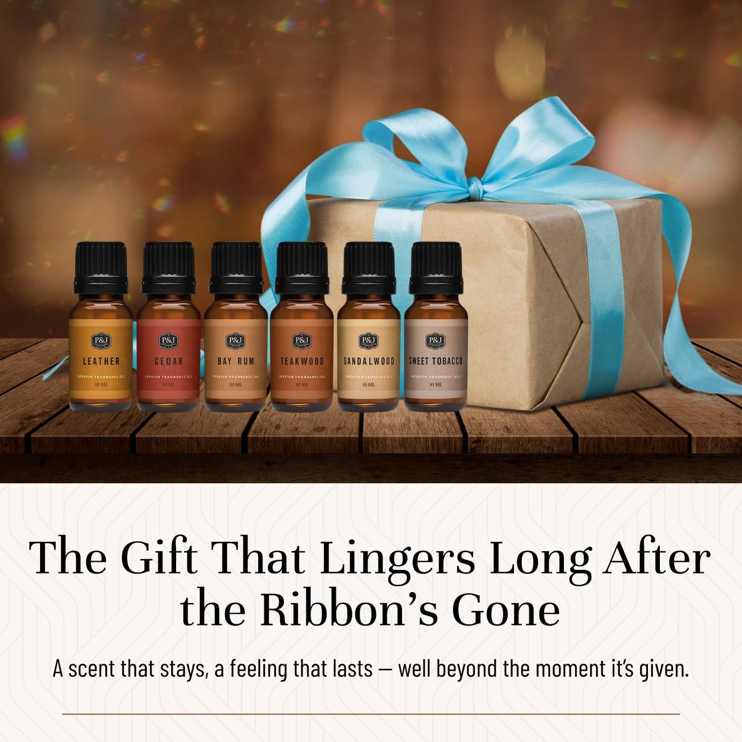 Fragrance Oils for Diffusers for Home Gentlemen's Set Fragrance Scents for Candle Making - Soap Making Supplies - Car Diffuser Scents - Essential Home Gift Set - Cedar, Sandalwood & More