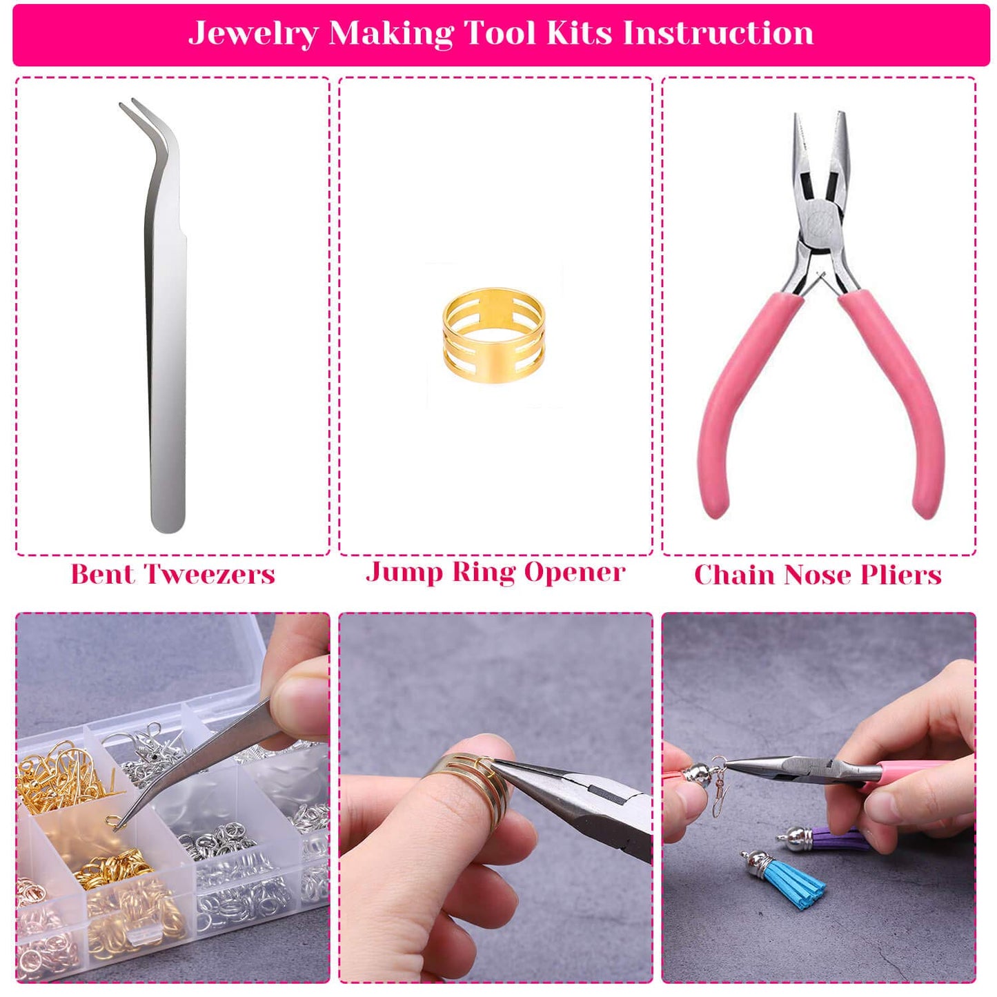 Earring Making Supplies,   1350pcs Earring Making Kit with Earring Hooks, Jump Rings, Pliers, Earring Backs, Earrings Holder Cards and Clear Bags for DIY Earring Supplies and Earring Findings