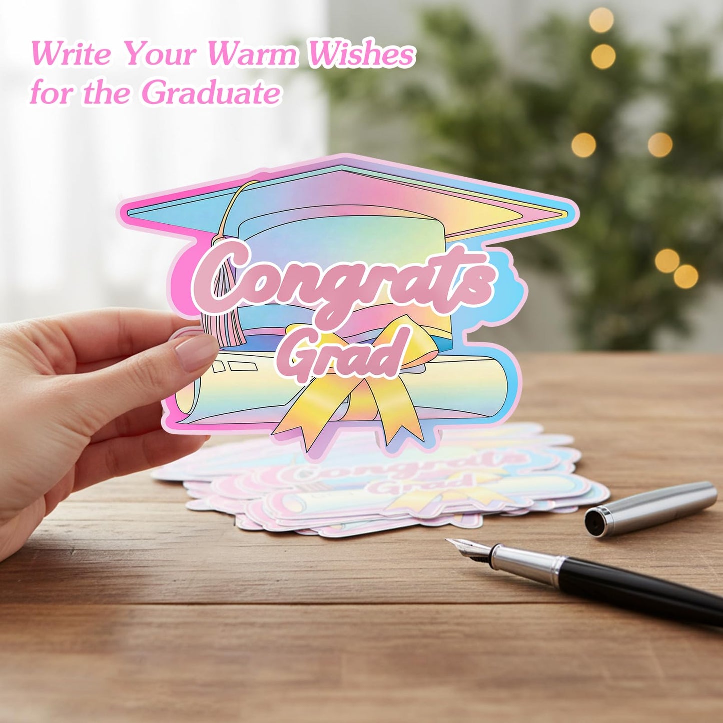 FaCraft Graduation Advice Cards for Graduate-36PCS Class of 2026 College High School Senior School University Grad Graduation Game Activity Grad Party Favor Supplies Decorations-Best Wishes & Advice